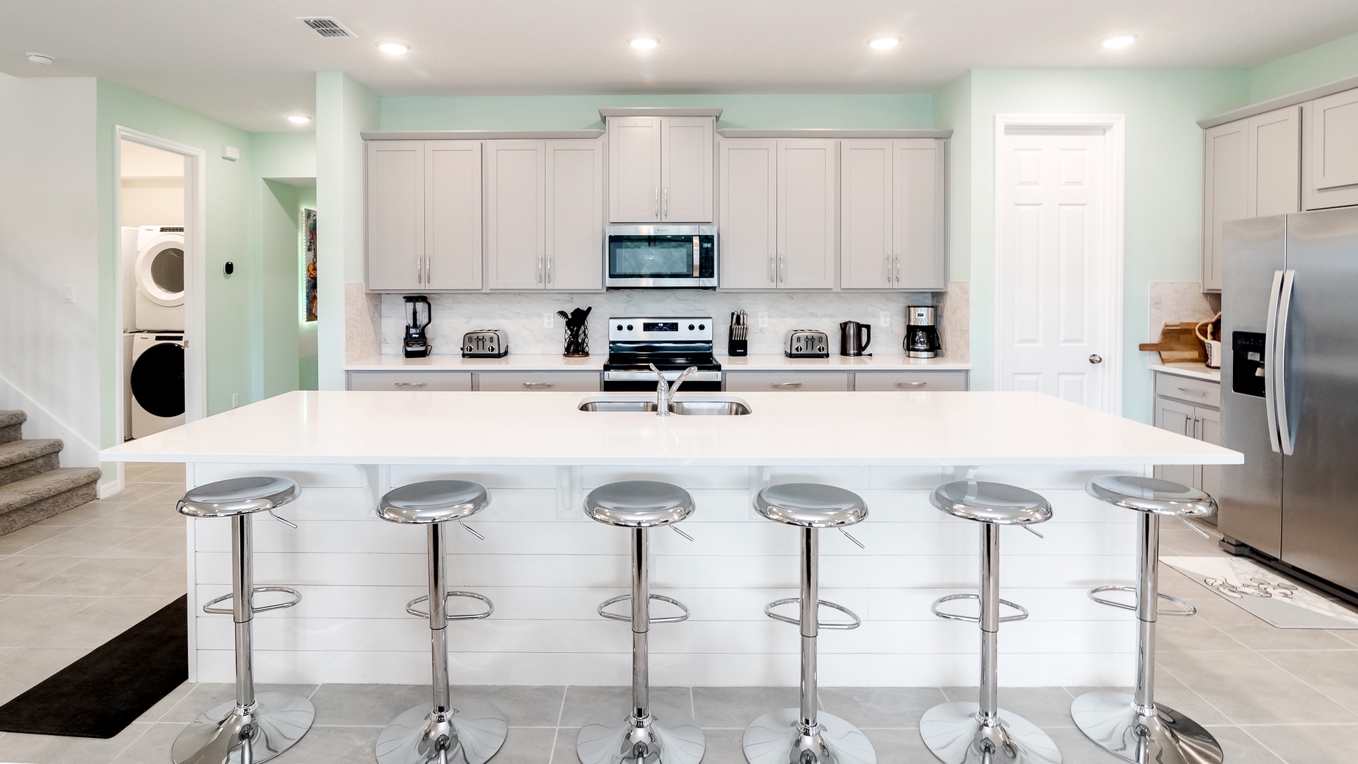 Additional bar stool seating