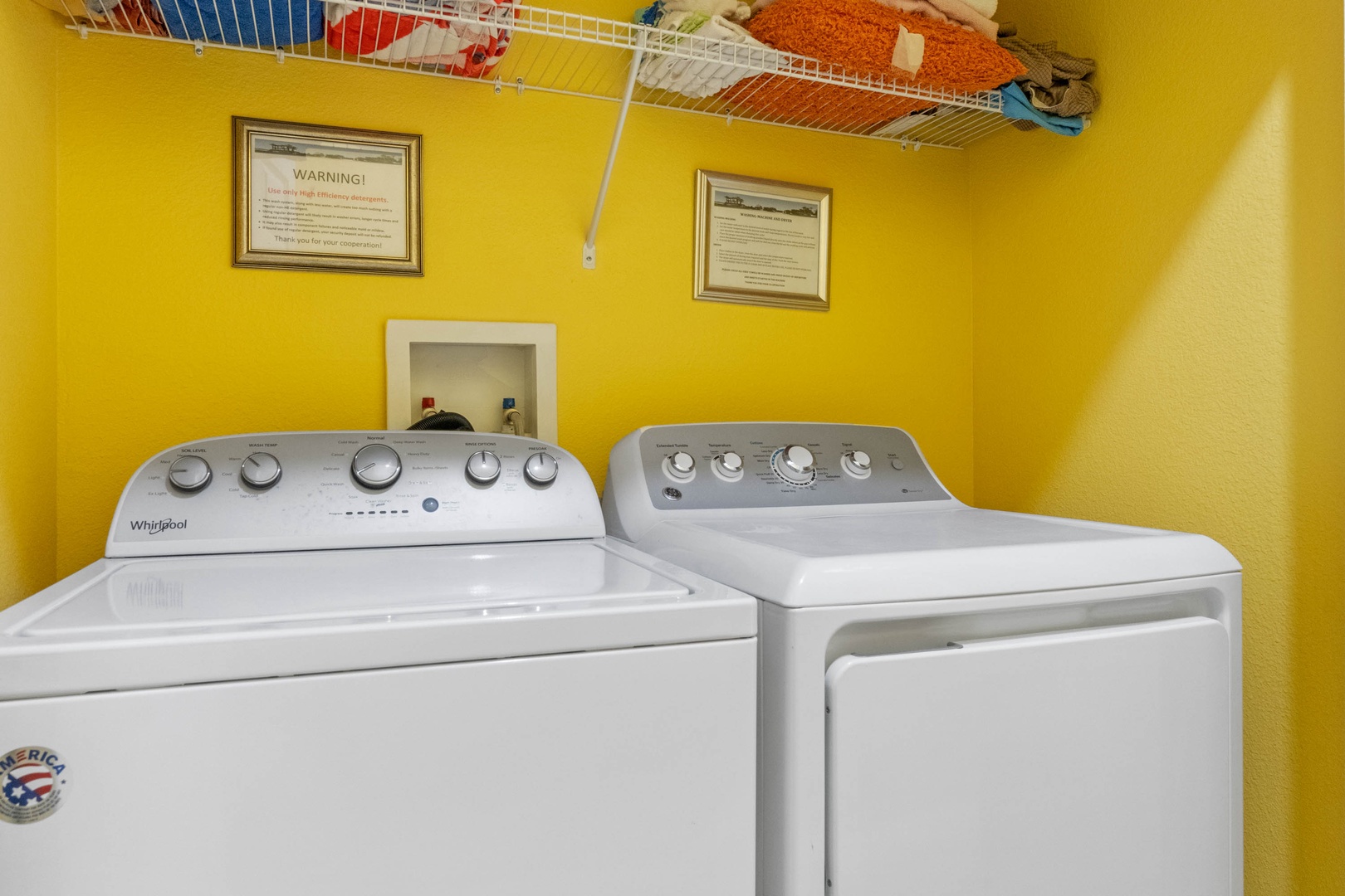 Washer & Dryer for your convenience