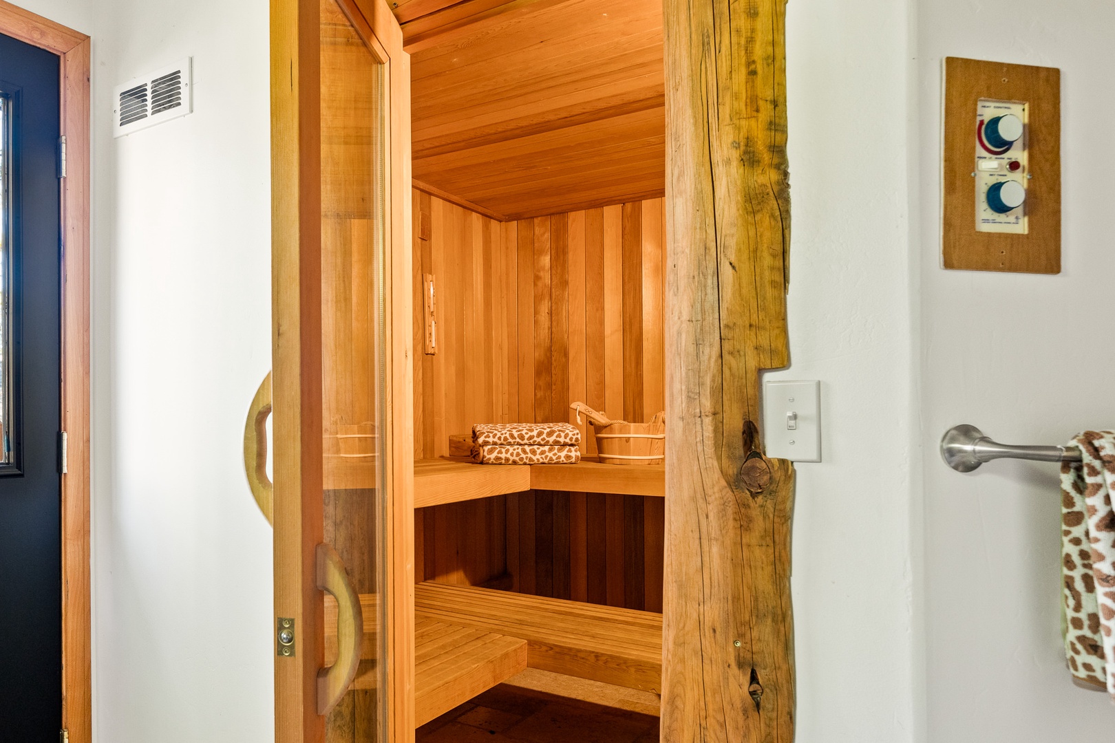 Sauna located inside the home