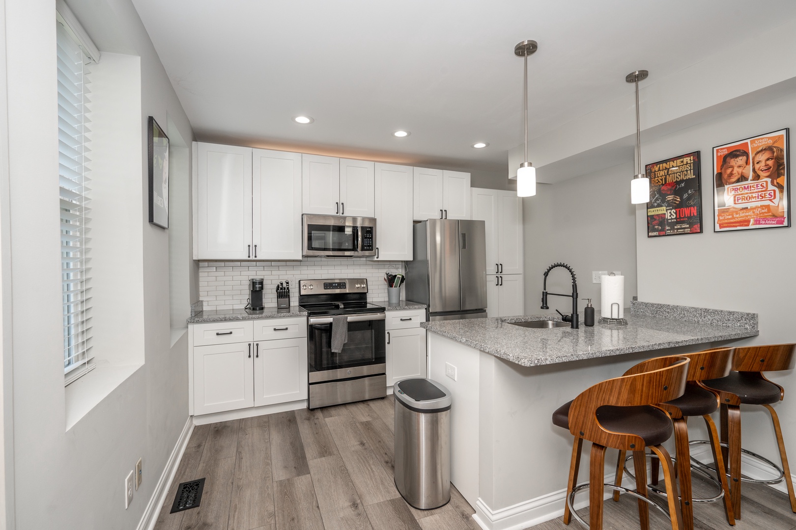 Fully furnished and equipped kitchen
