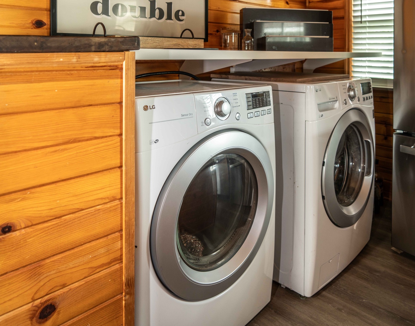 Private laundry is available for your stay!