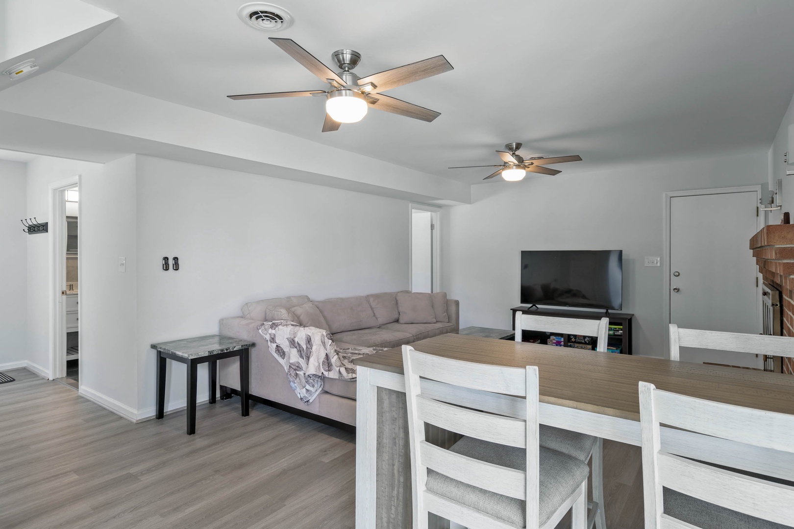 Dining Room Seating for 4 and Living Room 2