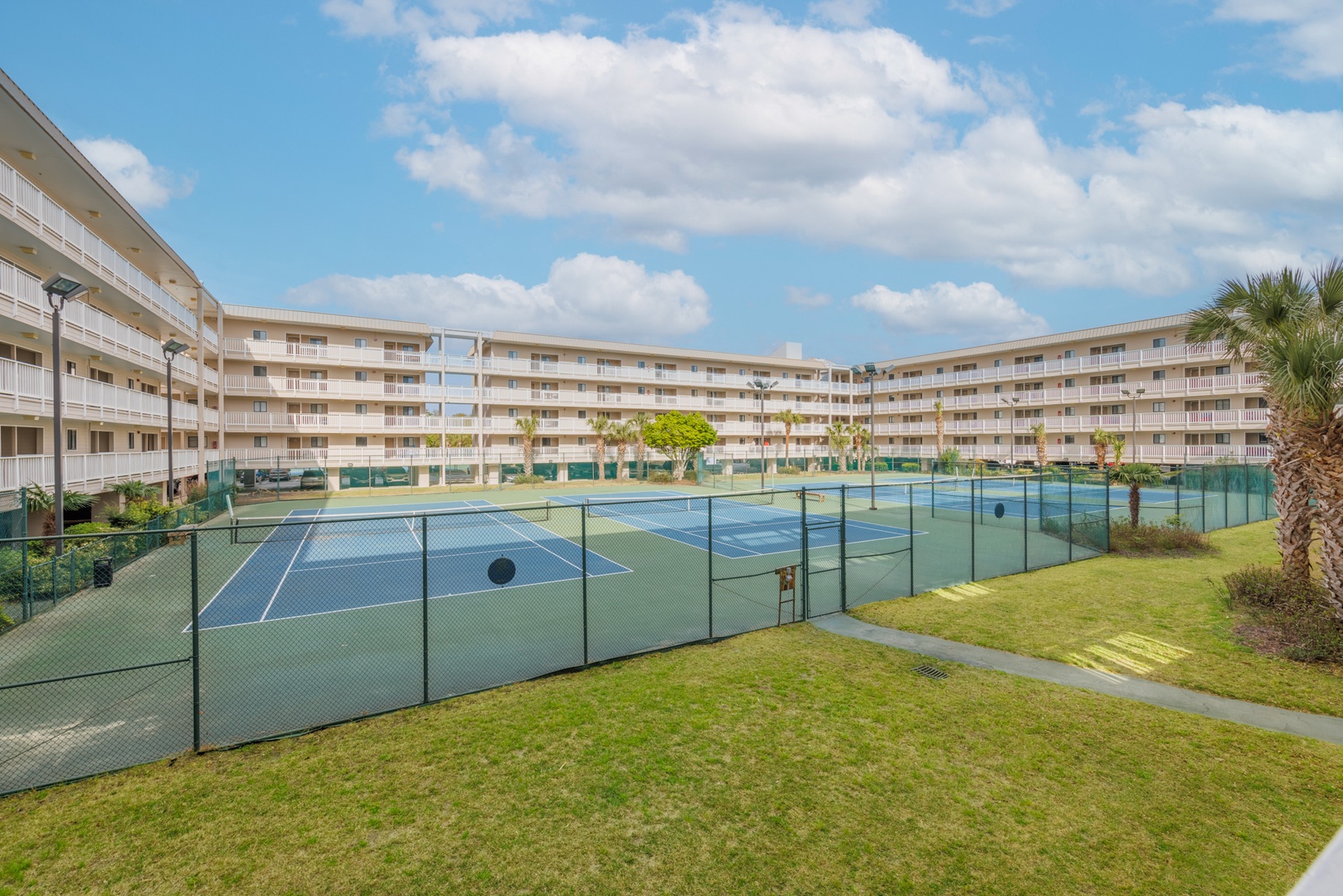 Community tennis courts