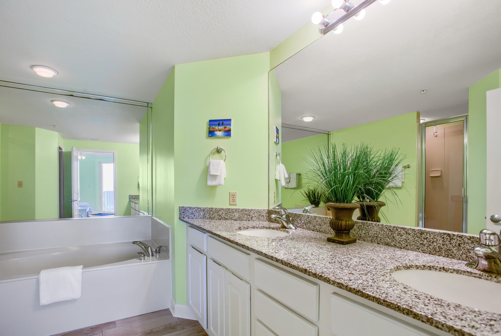 En Suite Bathroom with Dual Vanity and separate Shower/Soaking Tub