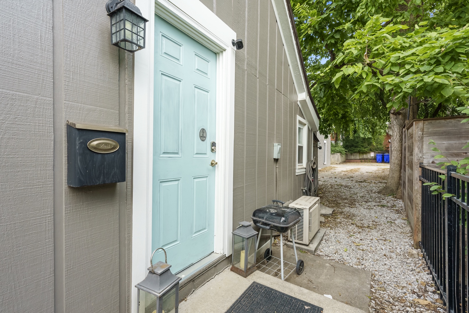 This charming cottage is equipped with keyless entry for guest convenience