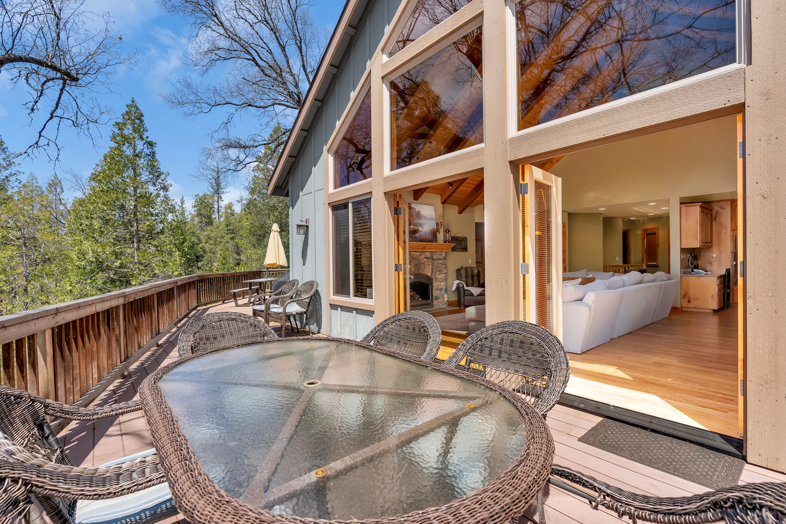 Lounge and dine in the sunshine on the expansive back deck