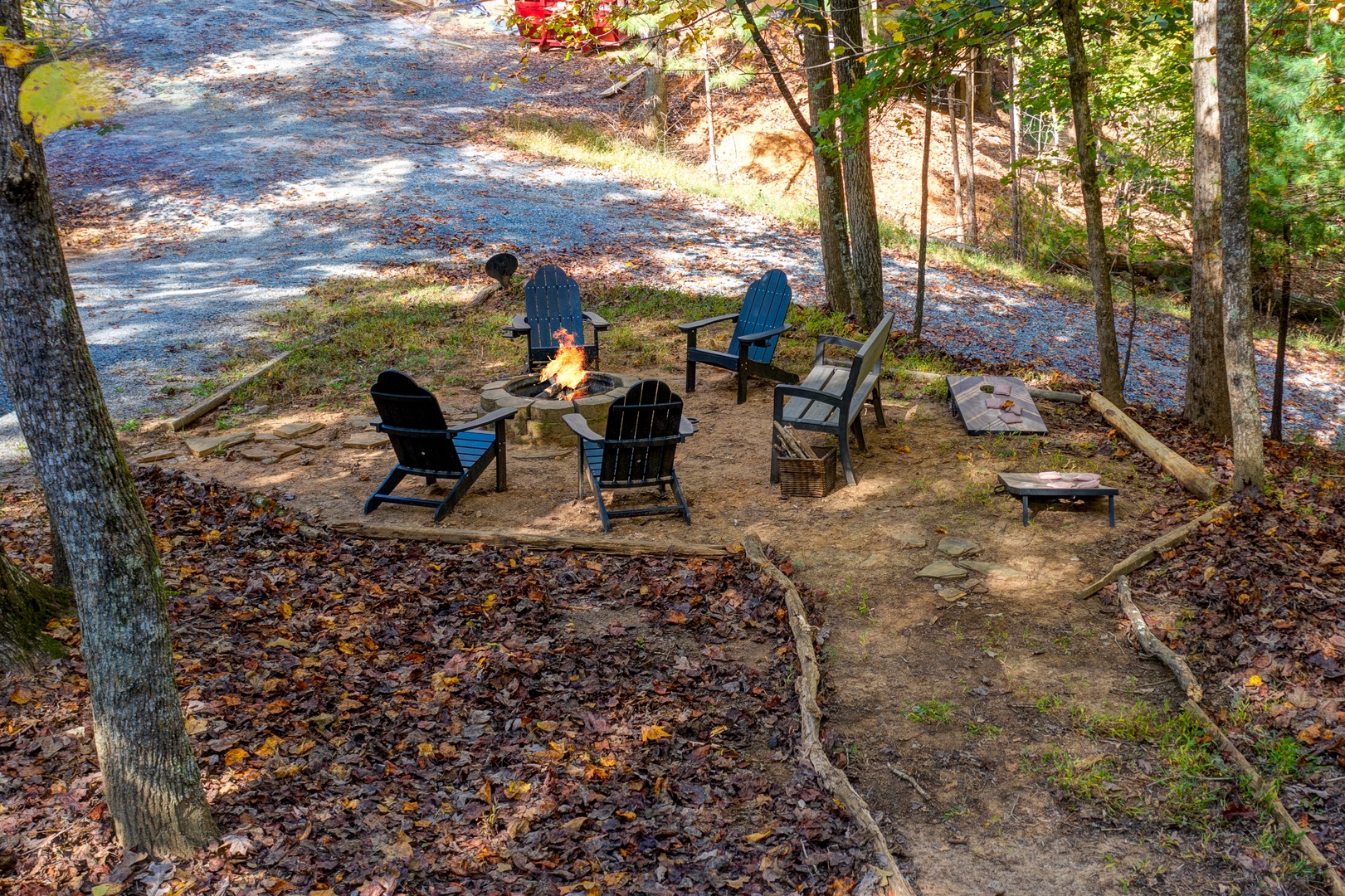 Head Down to the Outdoor Fire Pit to keep the conversations going throughout the night