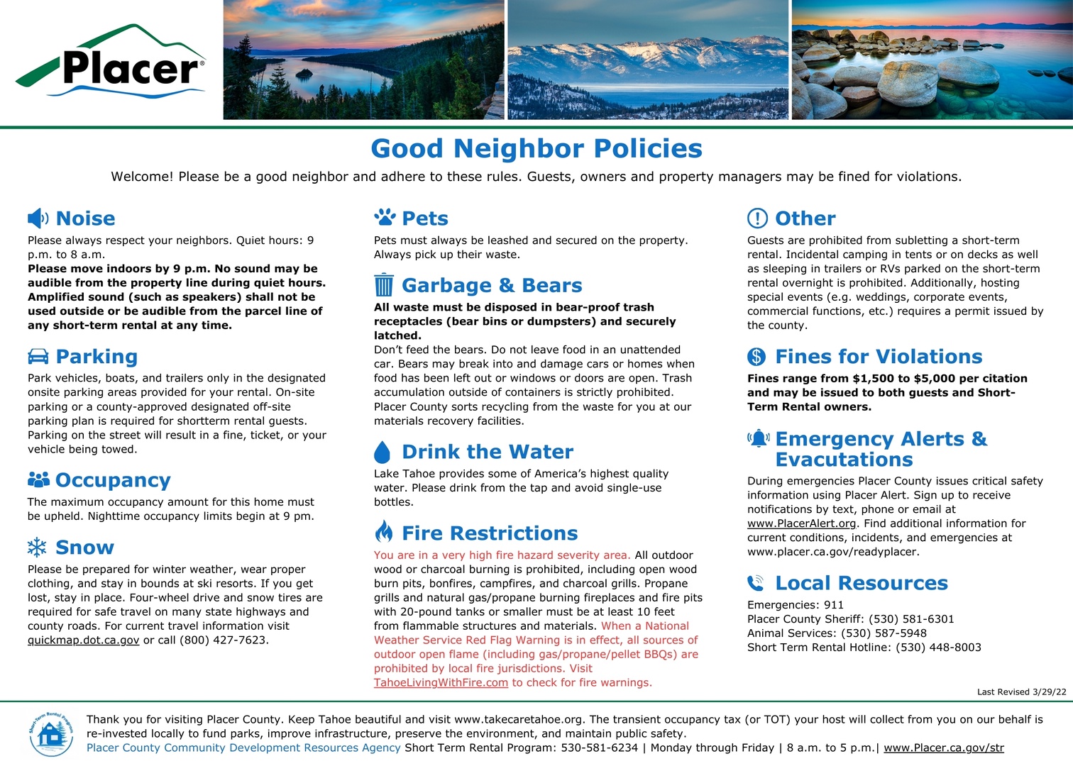 Placer Good Neighbor Flyer