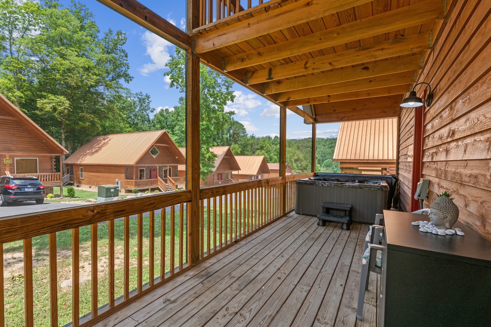 Bask in bubbling bliss in your very own hot tub!