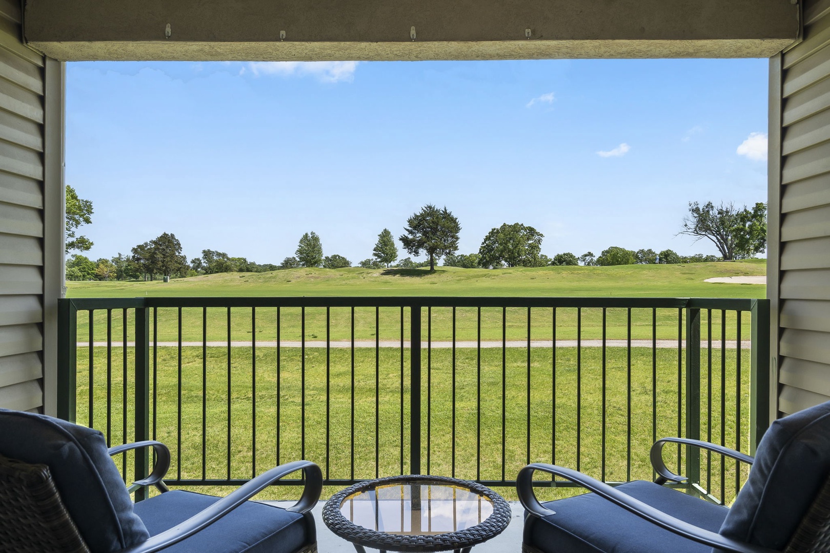 Enjoy the amazing golf course view from the balcony