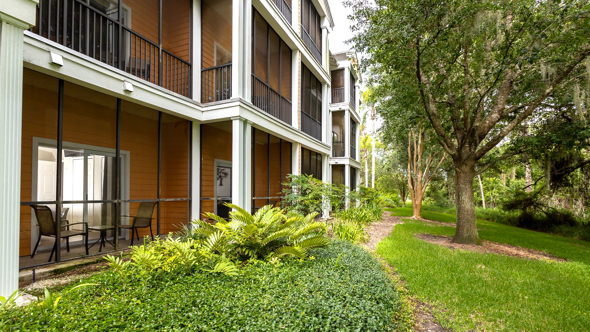 Enjoy the fresh air on the screened patio