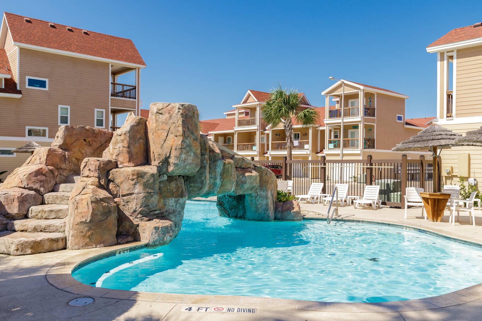 Lounge the day away or make a splash in the sparkling communal pool!