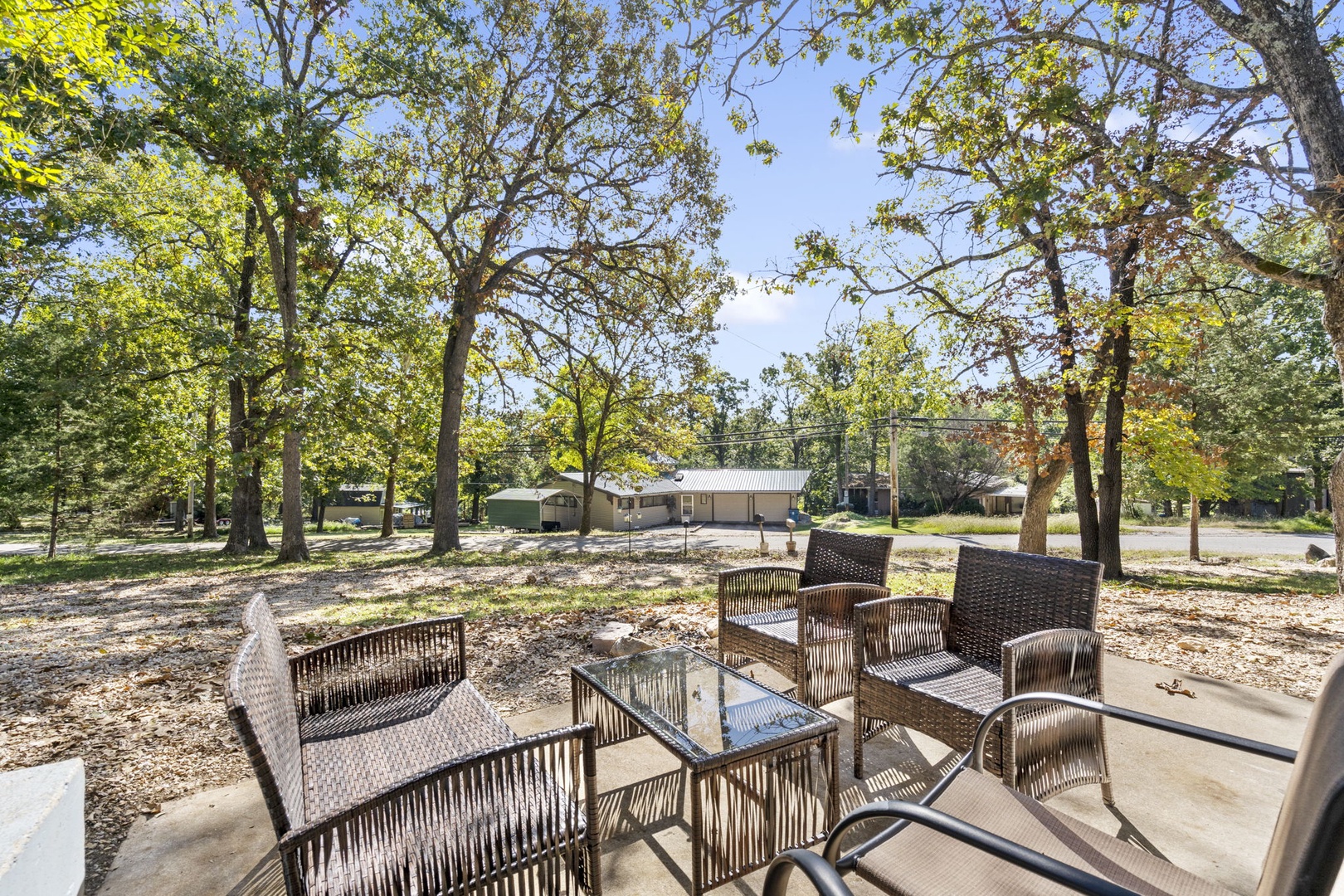 Step outside to enjoy lounging the day away on the patio