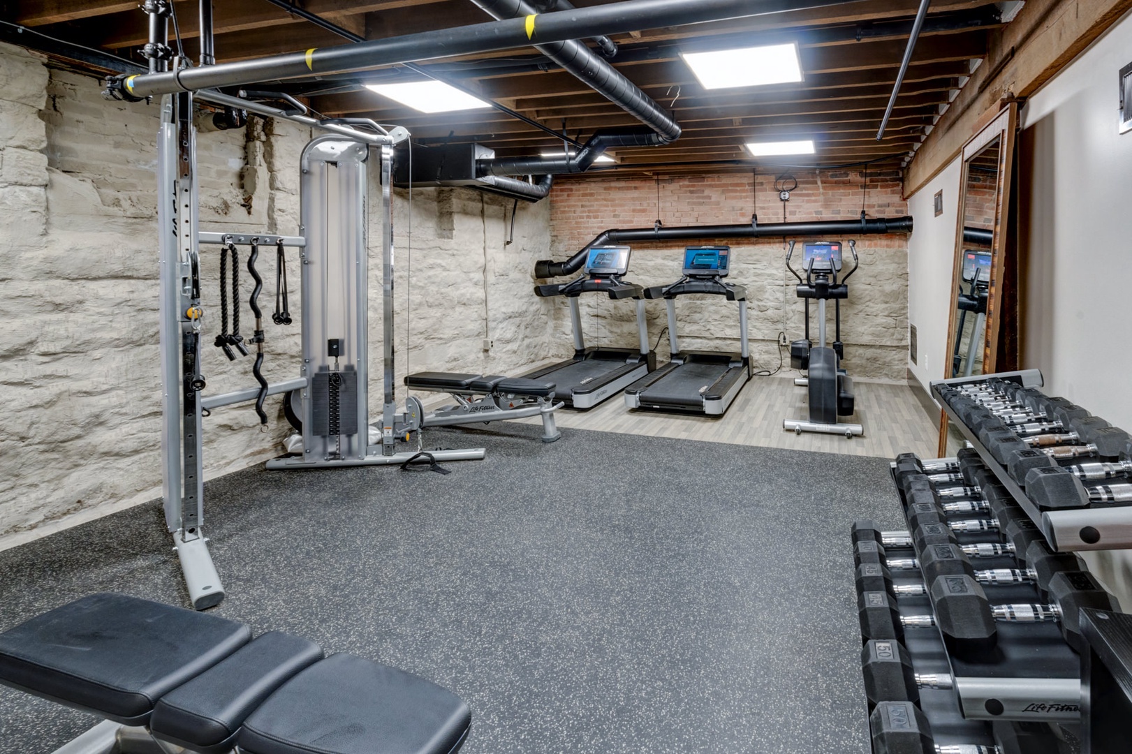 Break a sweat during your stay in The 1865's fitness room