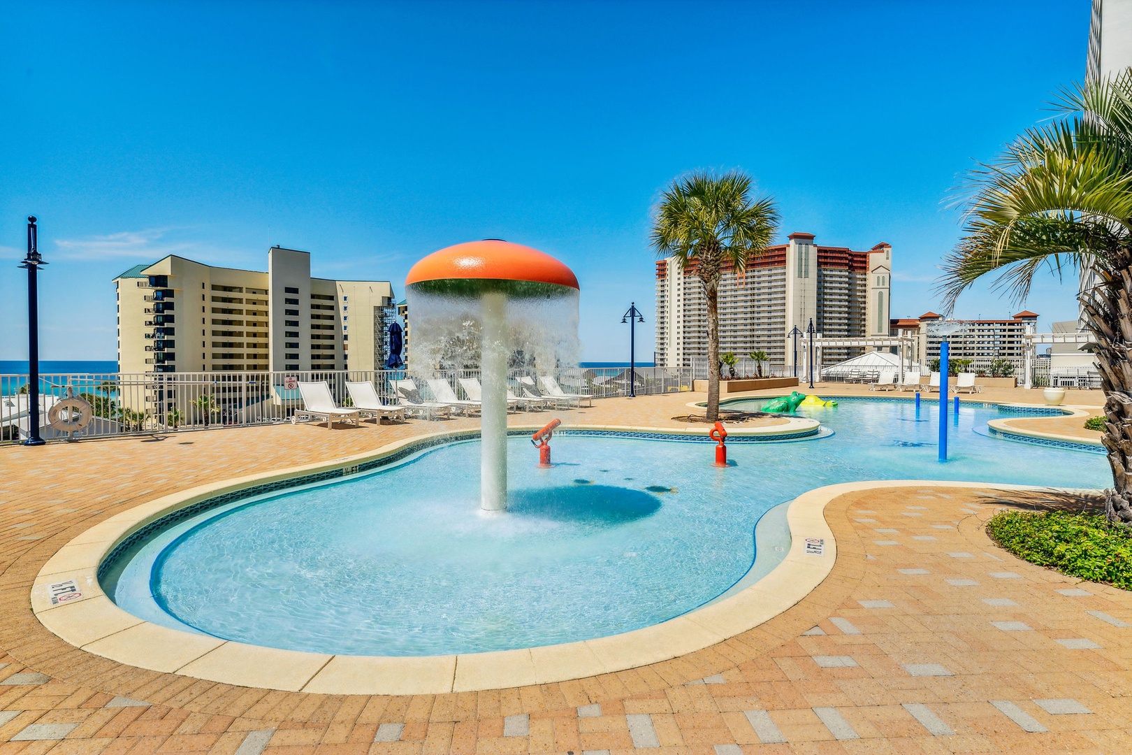 Lounge the day away or make a splash in one of the community pools!