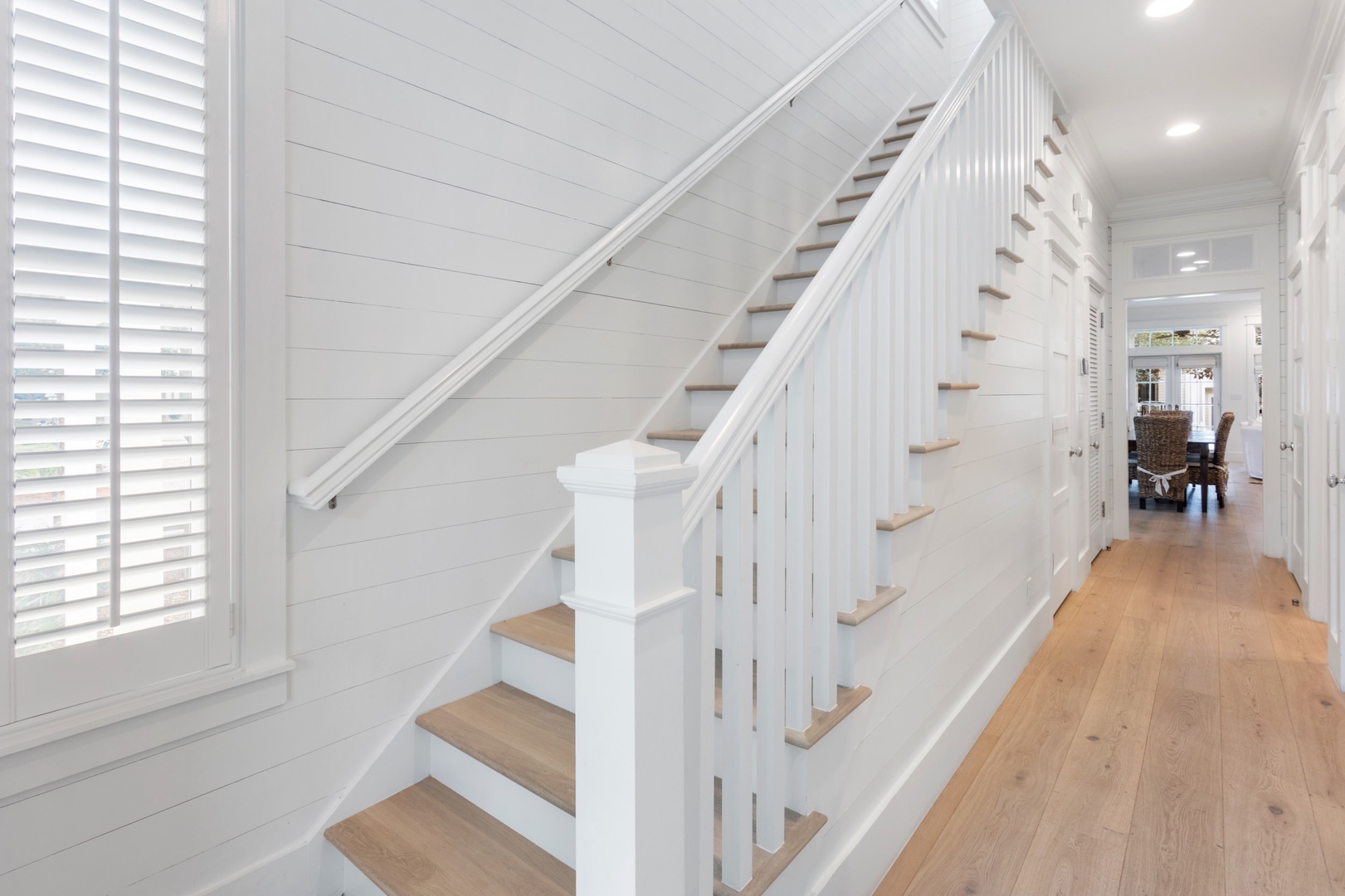 Staircase leading to the second floor