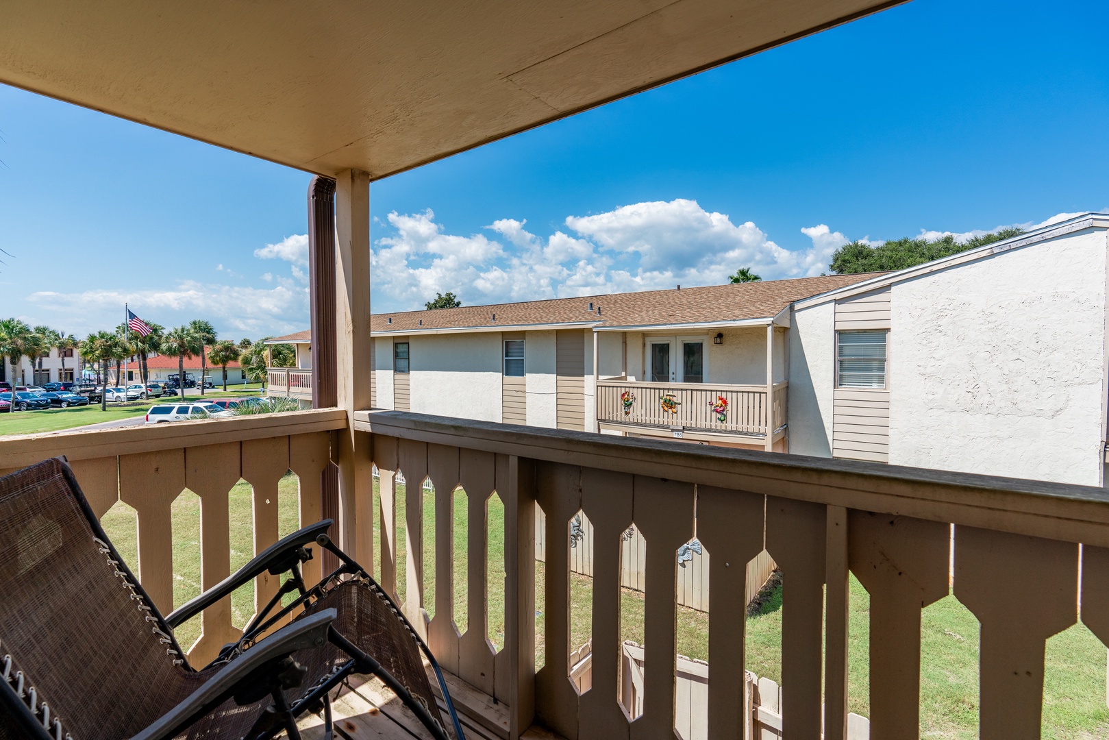 Relax on the balcony or enjoy a good book.