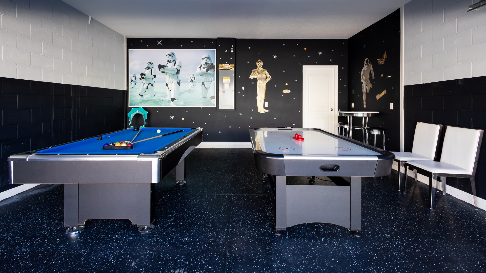 Unleash the Force in a Star Wars-themed game room!