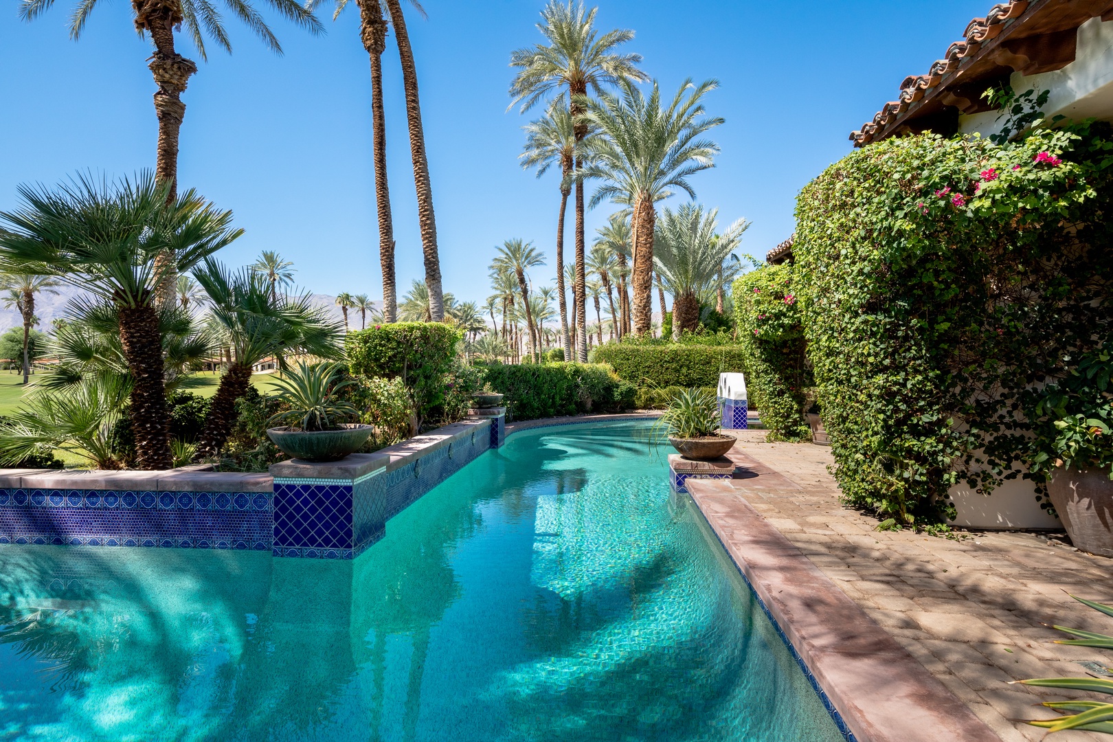 Large pool right in the backyard