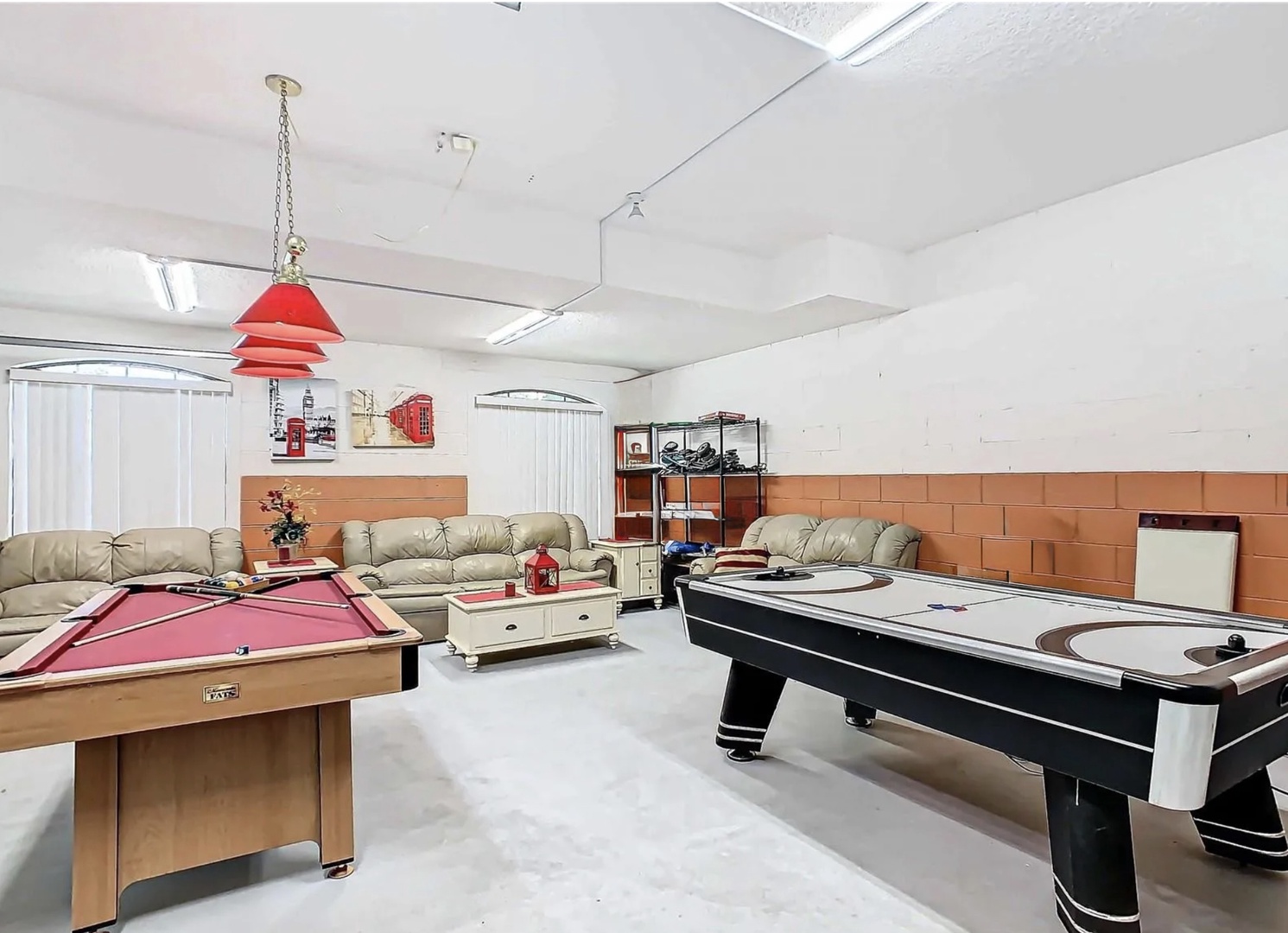 Spend hours of fun in the game room