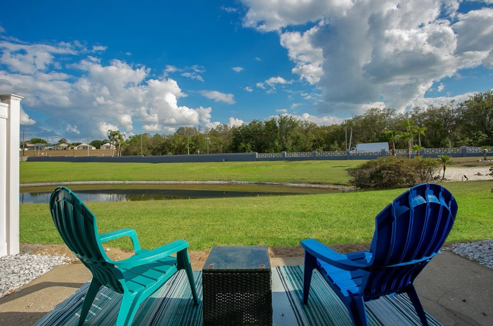 Outdoor seating with amazing view