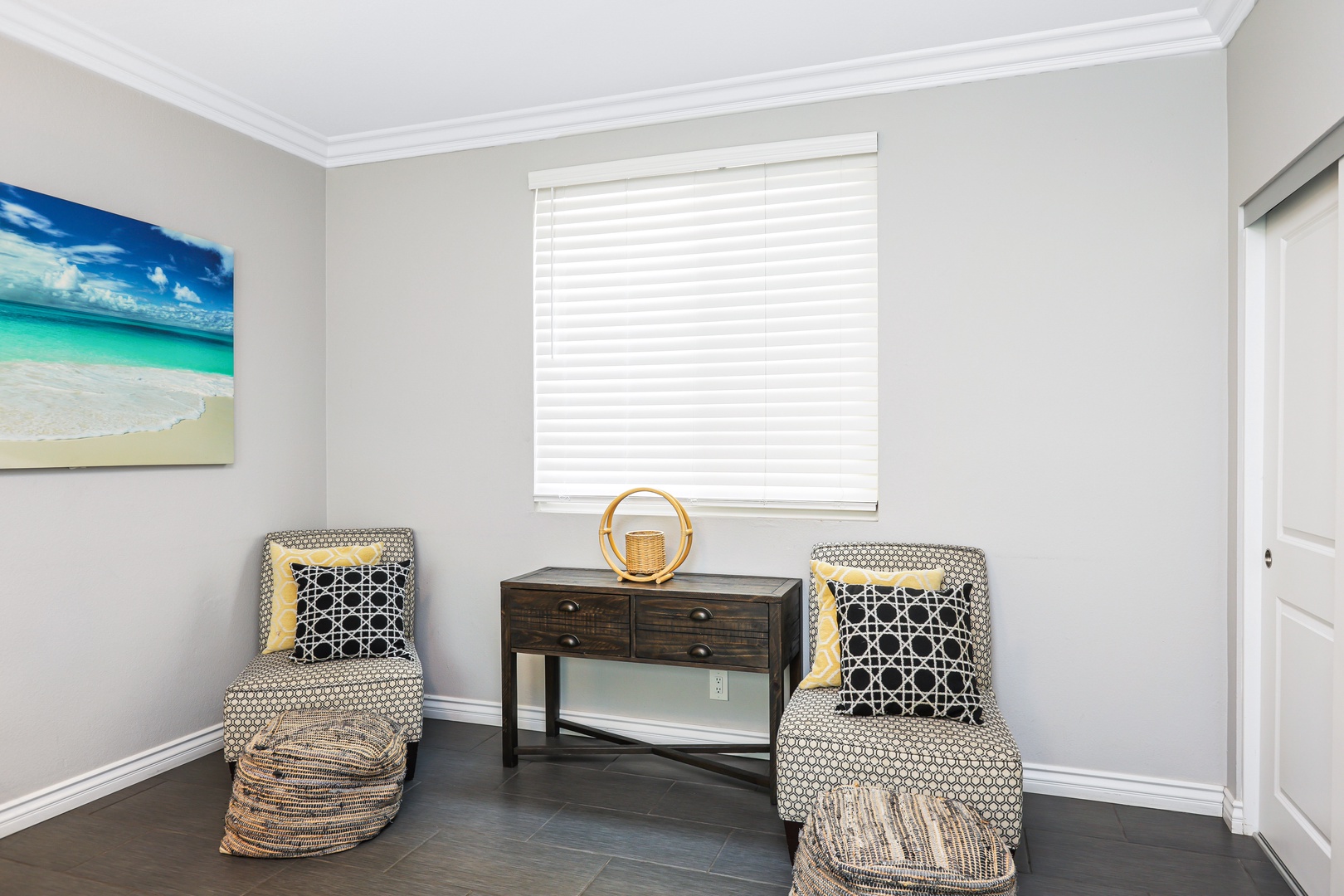 The tranquil king suite boasts a private ensuite bath & TV