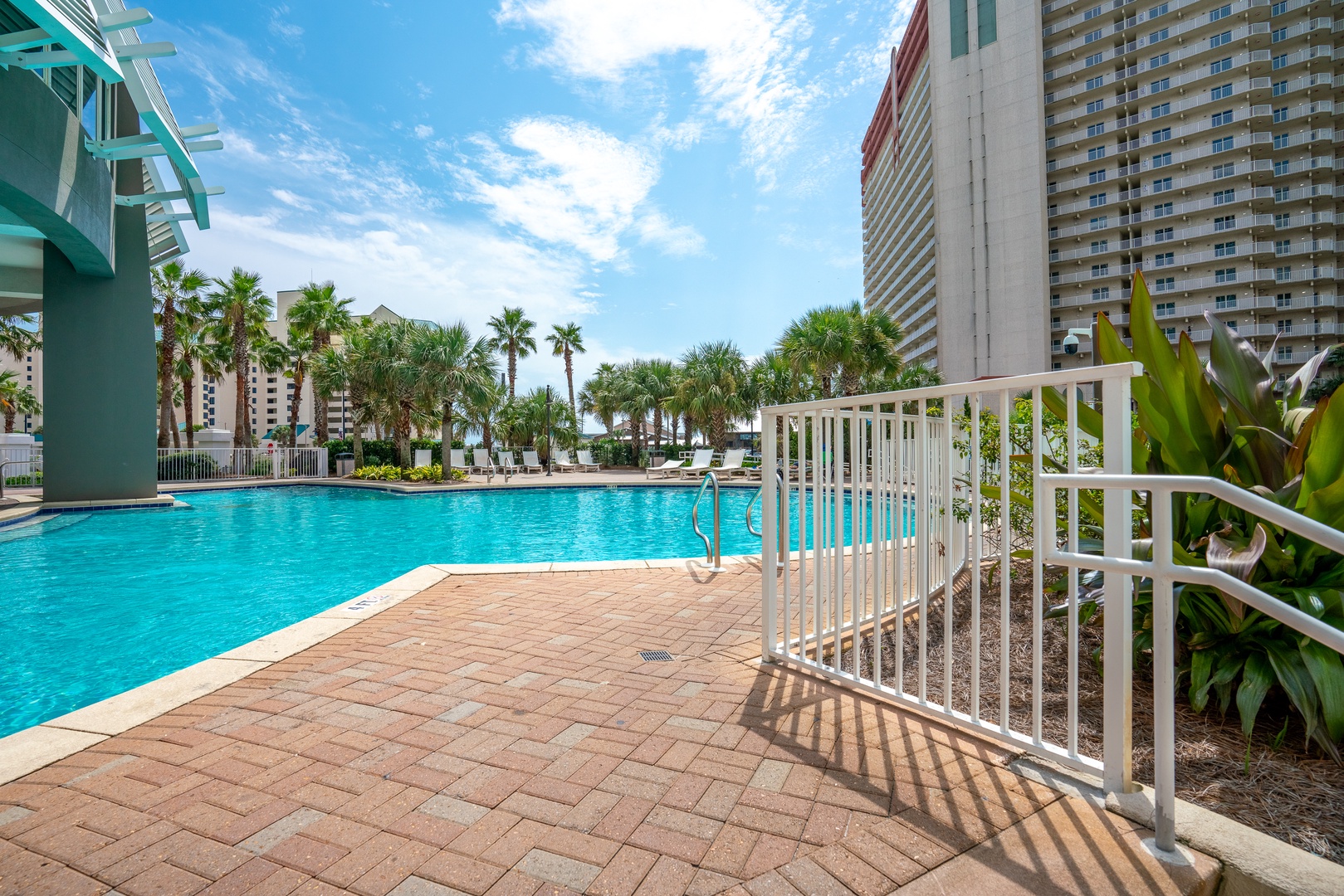 Spend days in the sunshine making a splash in the sparkling communal pool