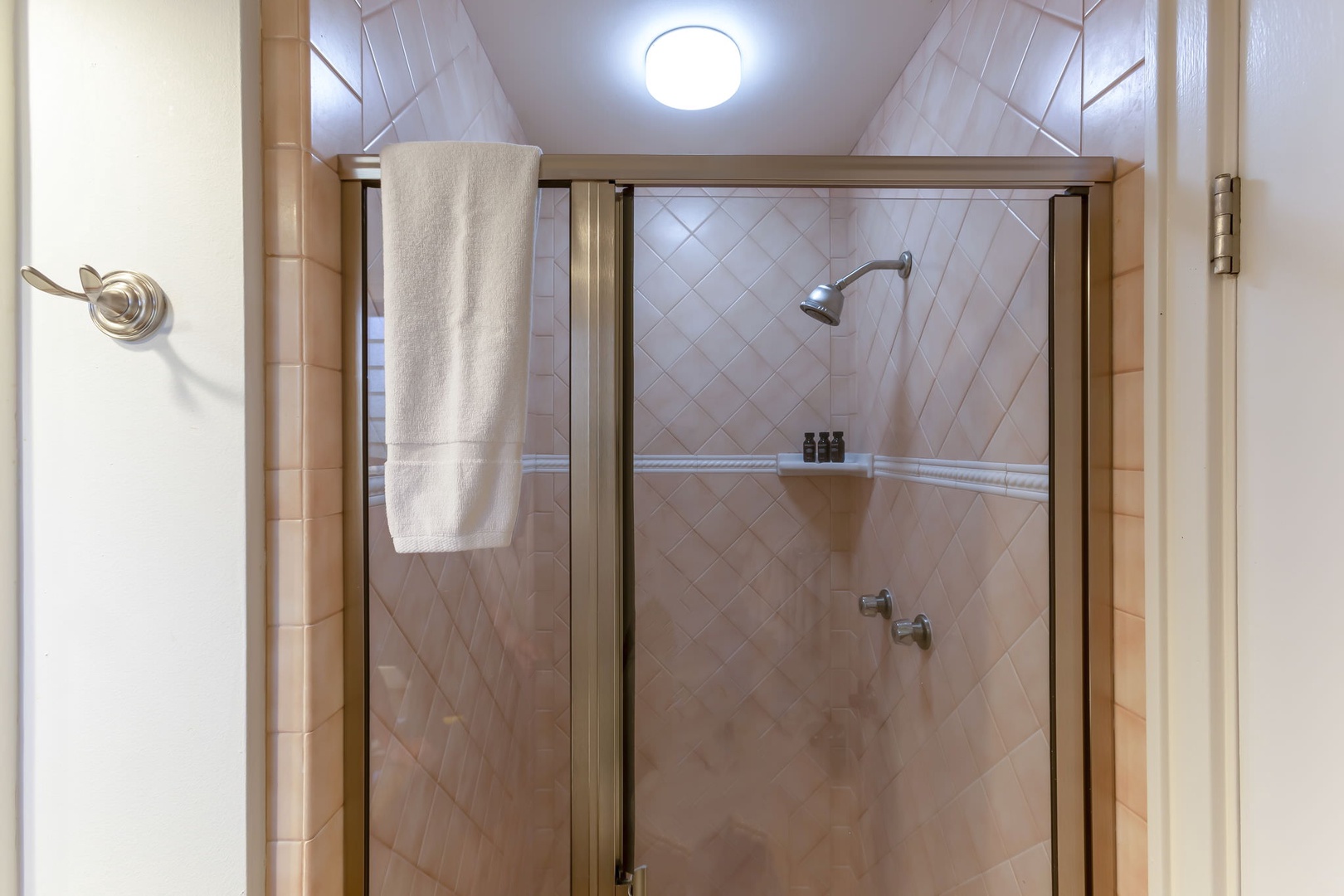 Bathroom #2 with Shower and Tub attached to the Bedroom