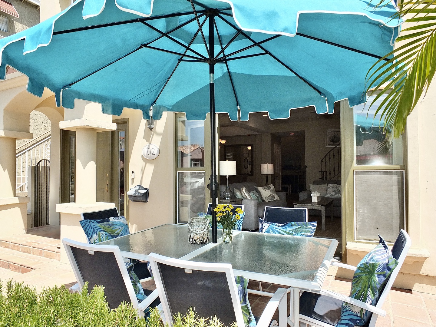 Lounge the day away or dine alfresco with gorgeous views on the lower patio