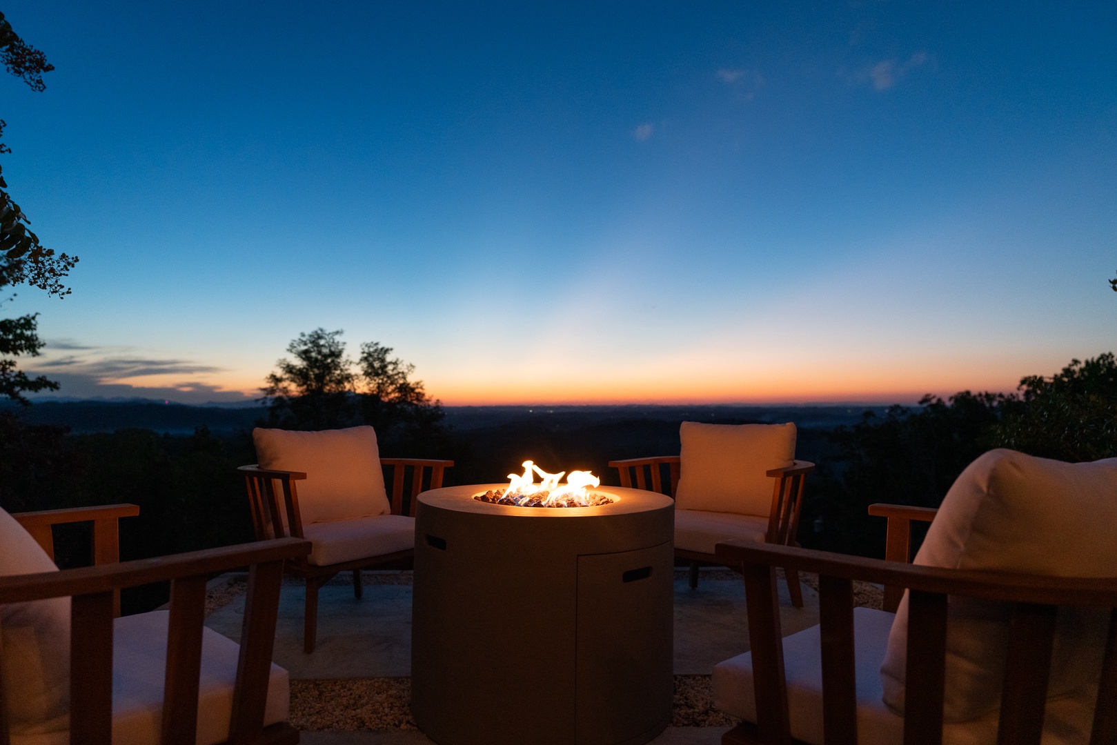 Make memories at one of two firepits with roasted marshmallows & smores