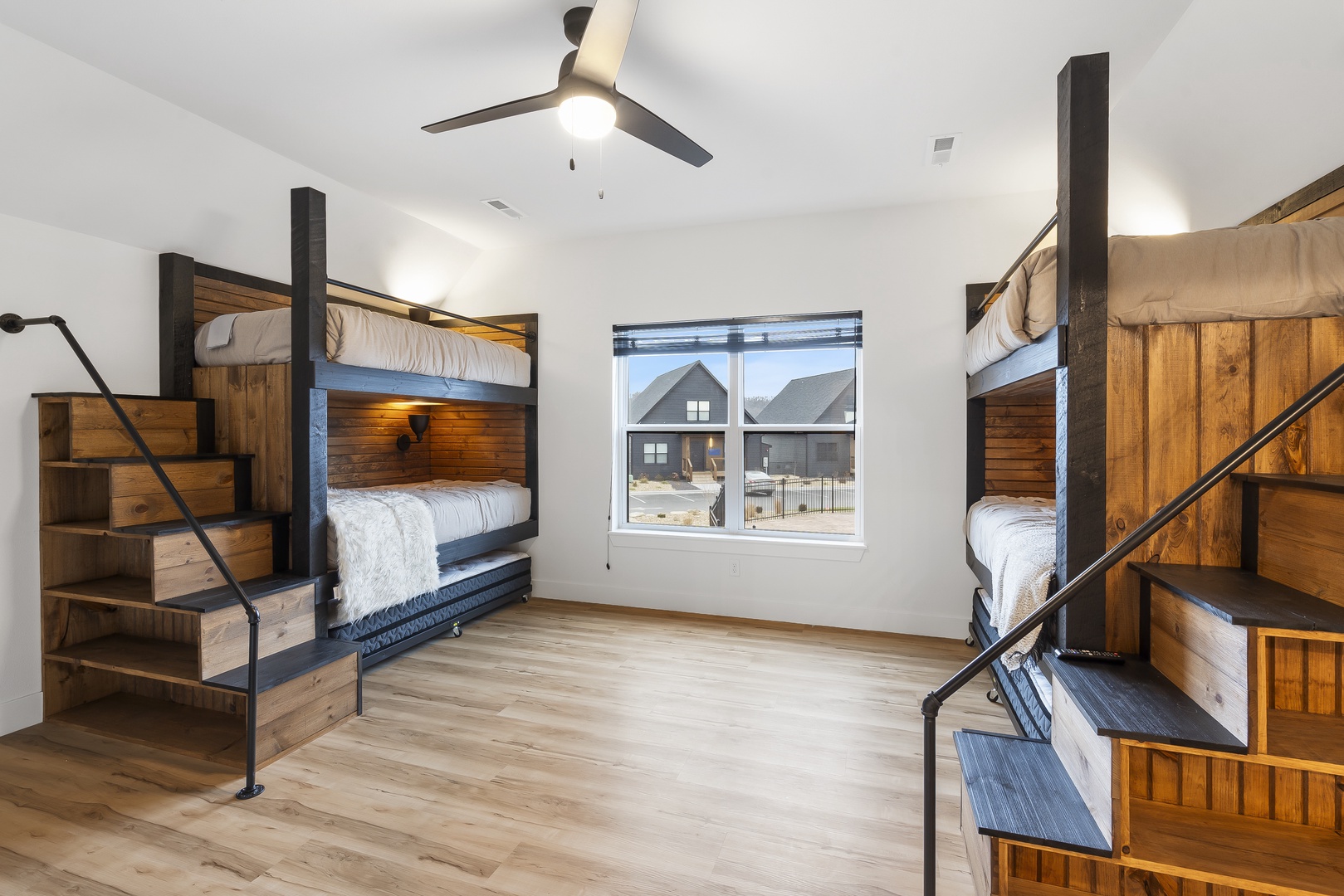 The 3rd suite offers two twin-over-twin bunkbeds, both with twin trundles