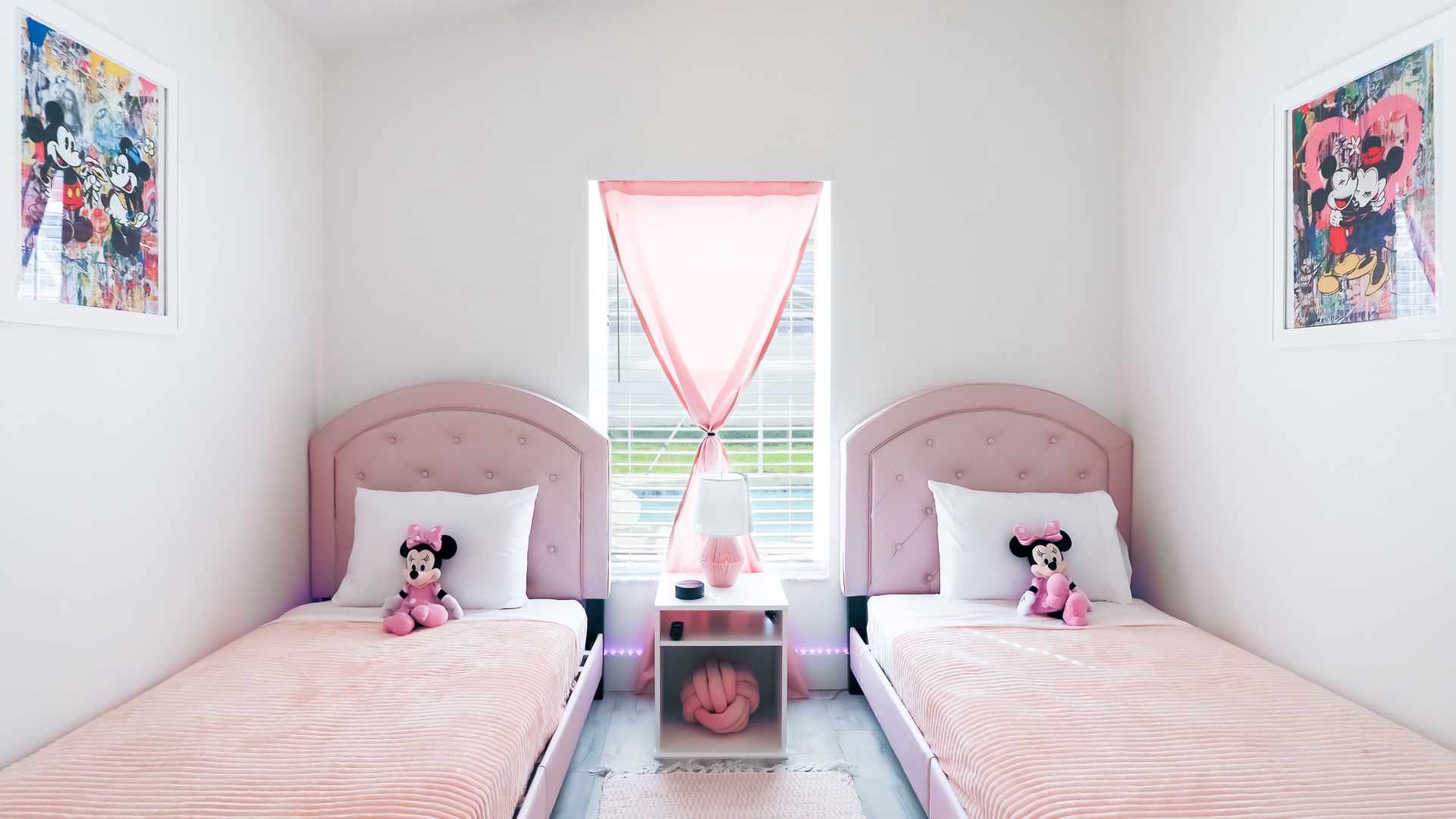Minnie mouse themed kids room