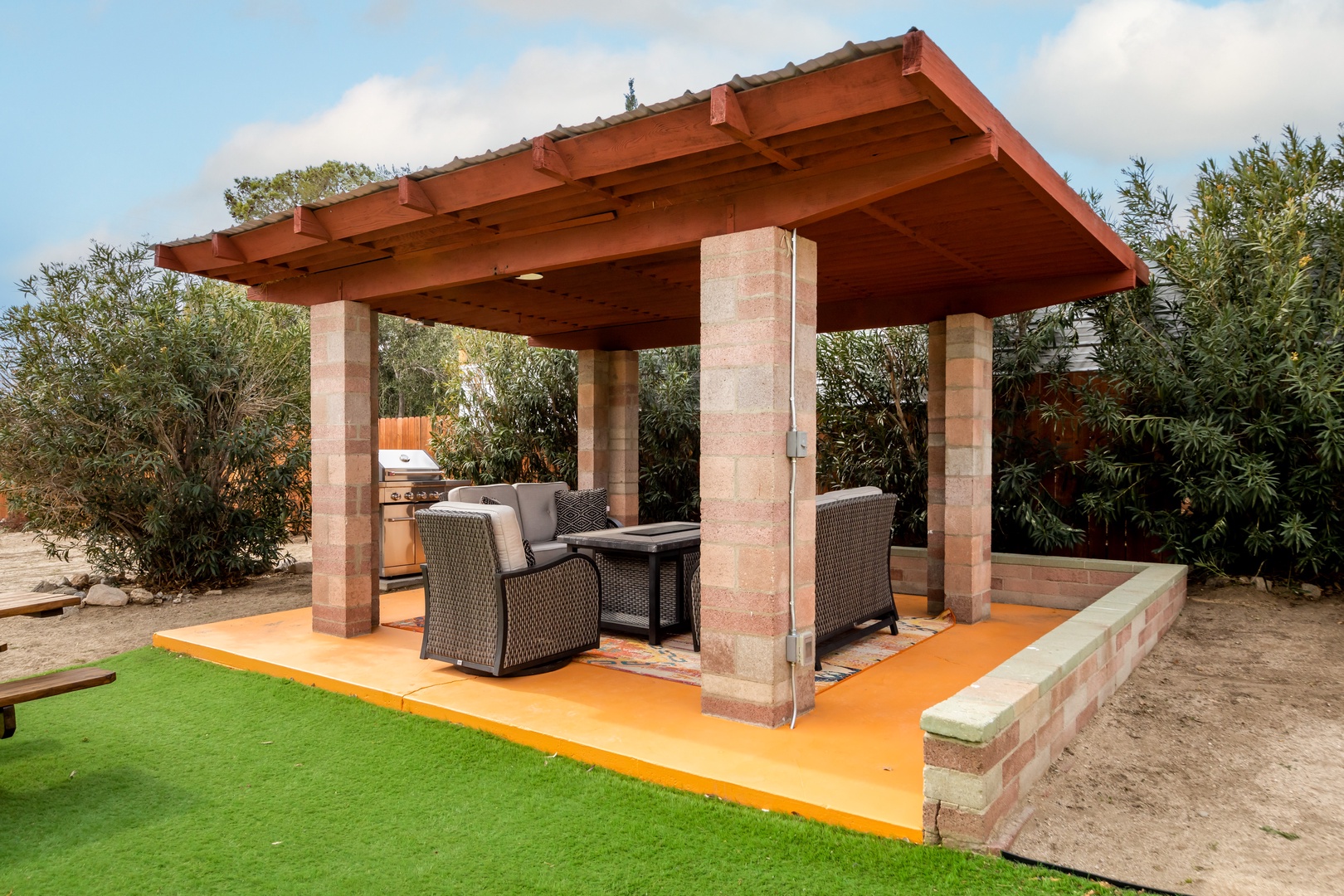 Cabana with ample seating
