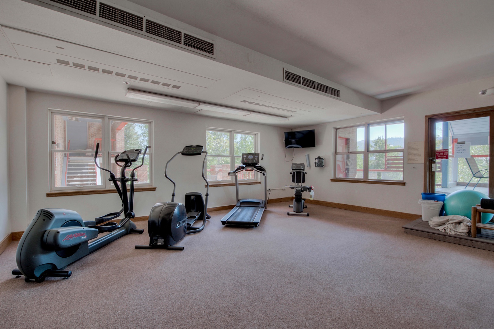 Fitness room in the complex