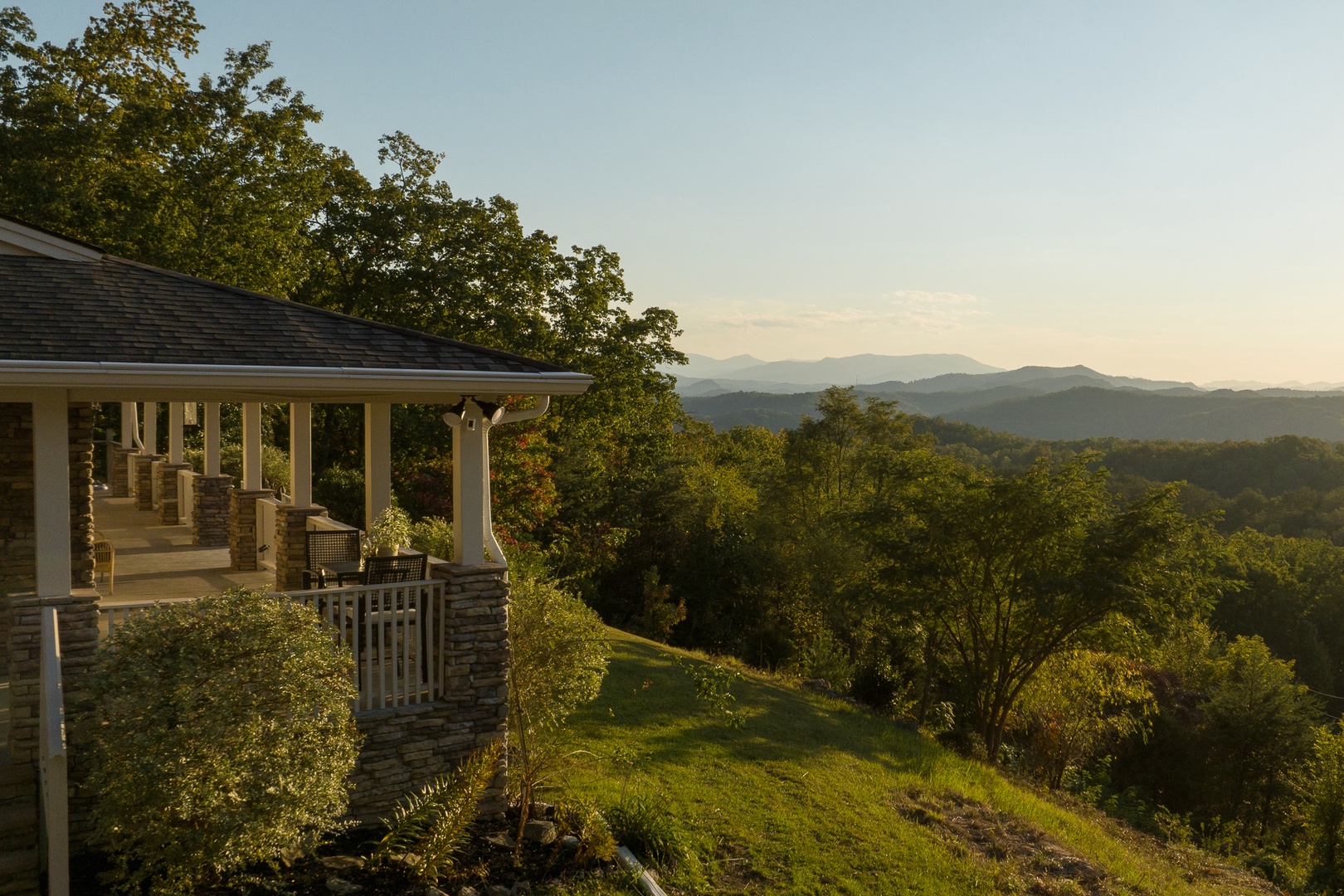 Lounge the day away on the porch with gorgeous views at every angle!