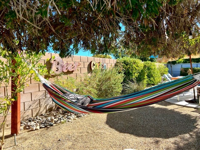Relax on the hammock