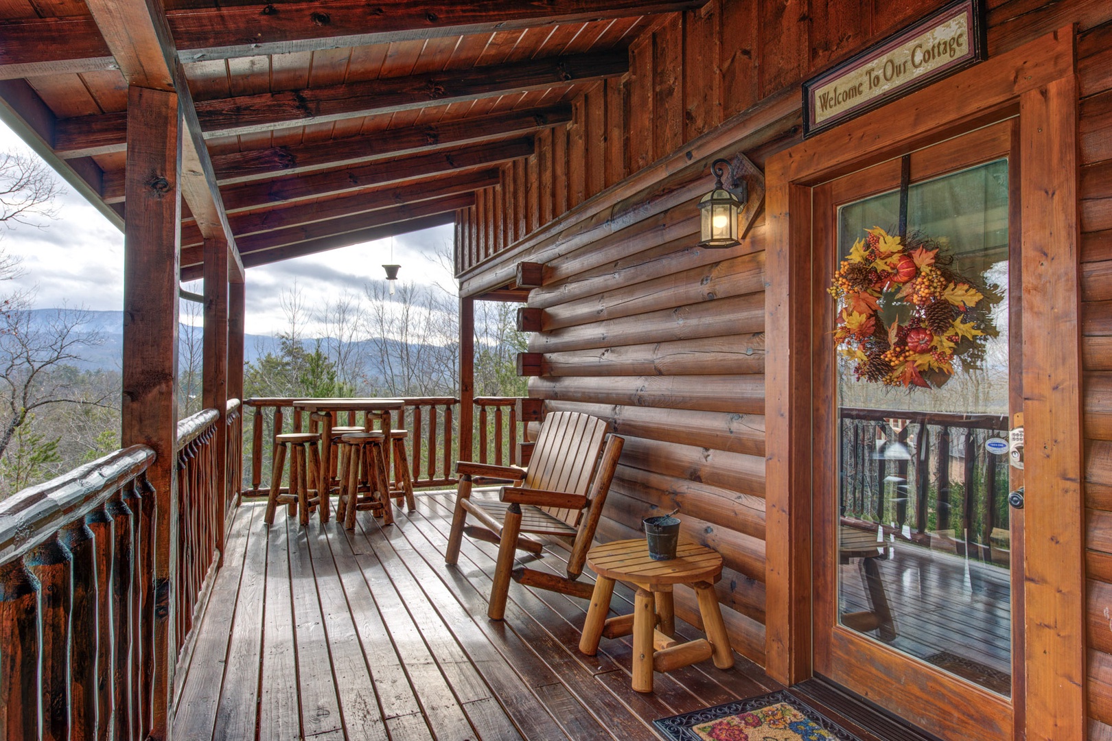 Make a pit stop on the wraparound deck to take in the stunning views