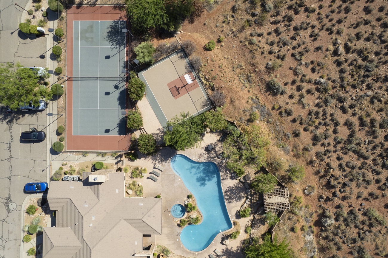 Aerial View of the Resort Amenities