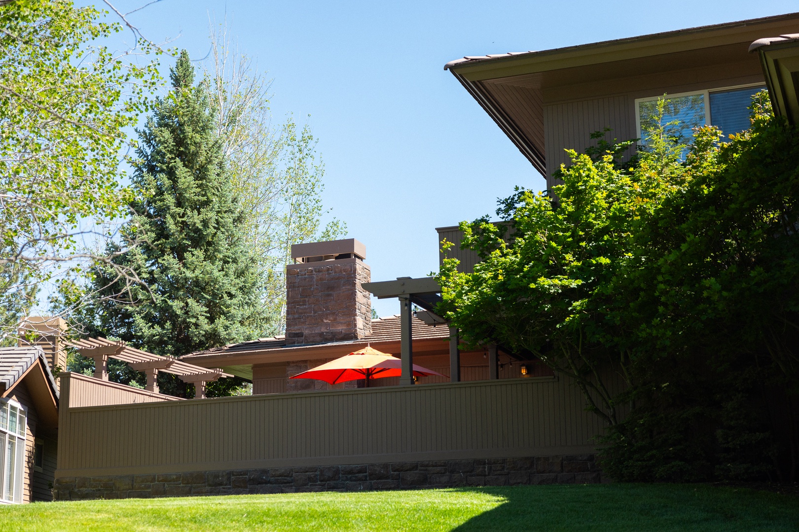 Lounge the day away or dine alfresco on the spacious deck