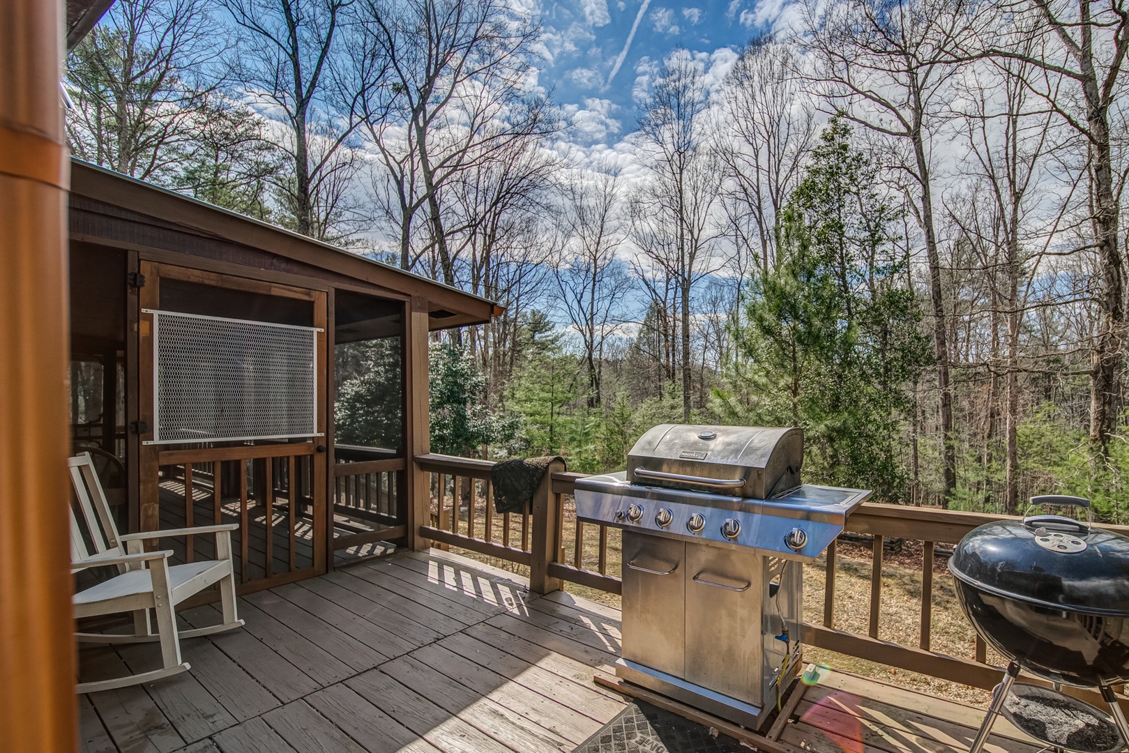 Enjoy grilling with a view whether you’re a fan of charcoal or gas