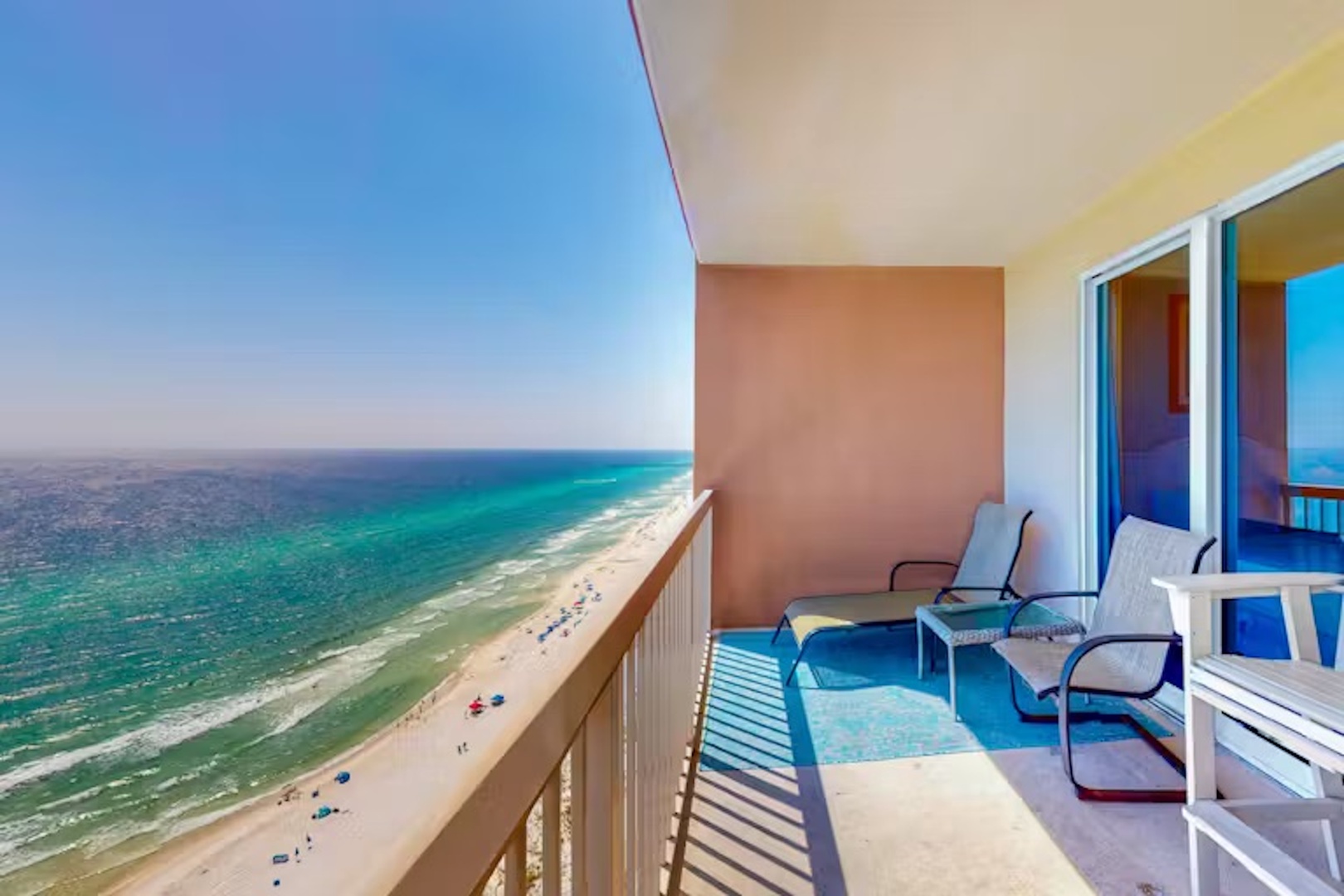 Lounge the day away with stunning ocean views on the balcony