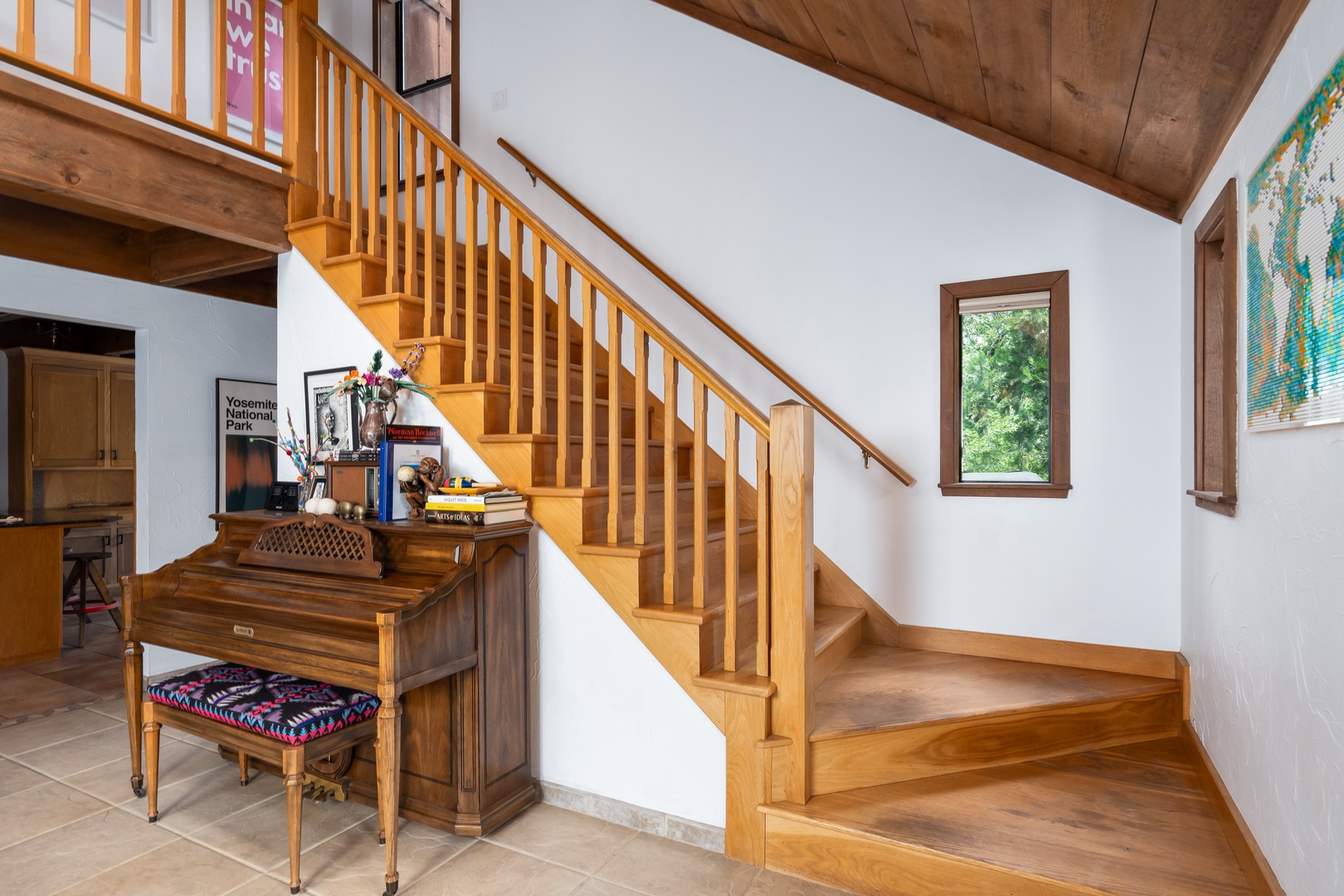 Stairs up to bedrooms 2 & 3