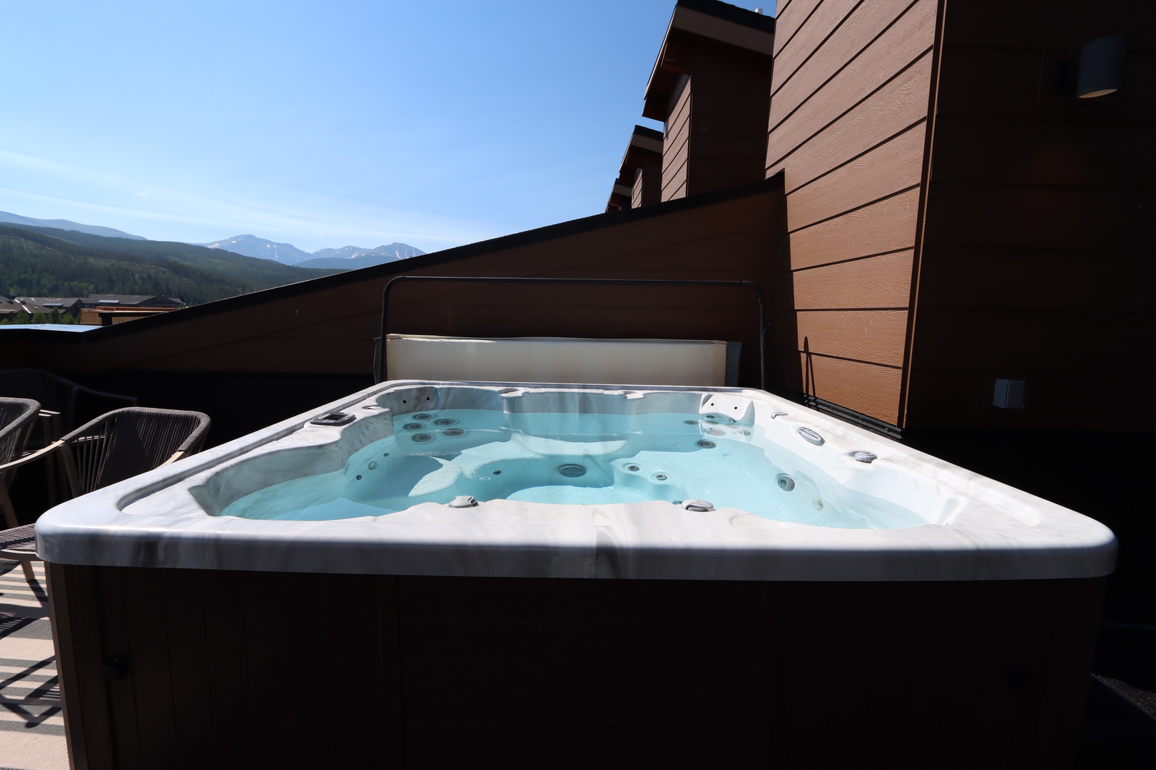 The hot tub is for exclusive use by the guests