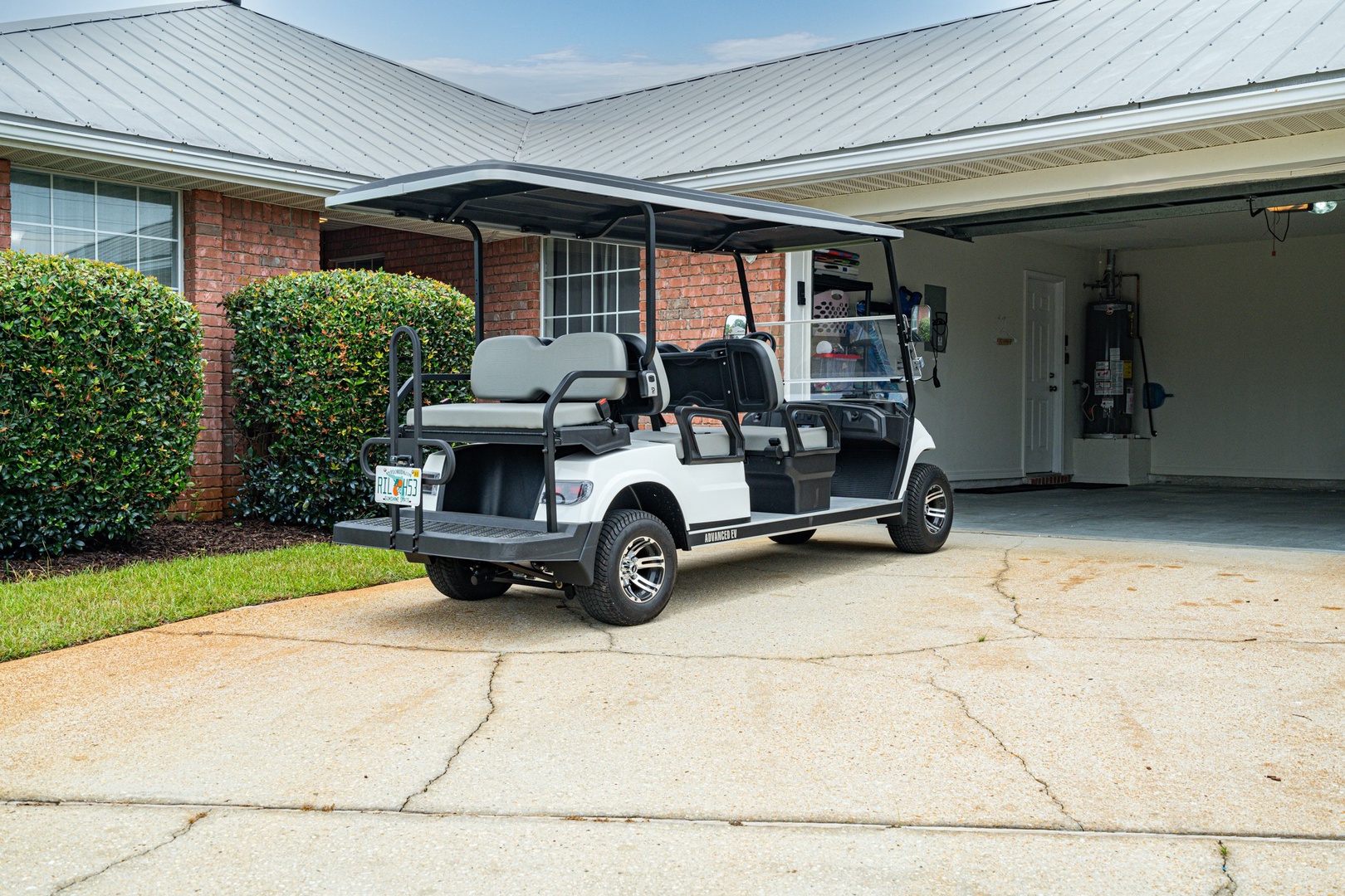 Licensed & insured drivers will love buzzing around in your own golf cart!