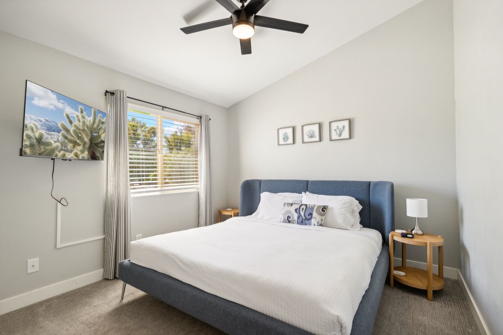 Bedroom 4 with queen bed, and Smart TV