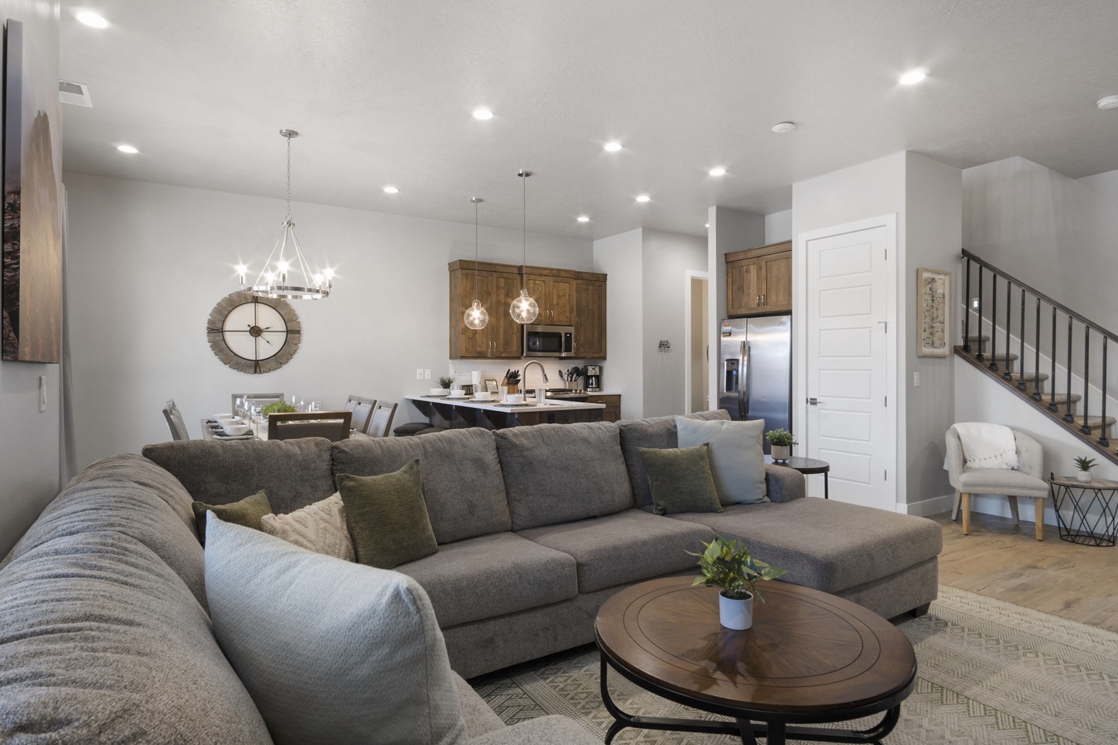Ample seating for family and friends in the living area