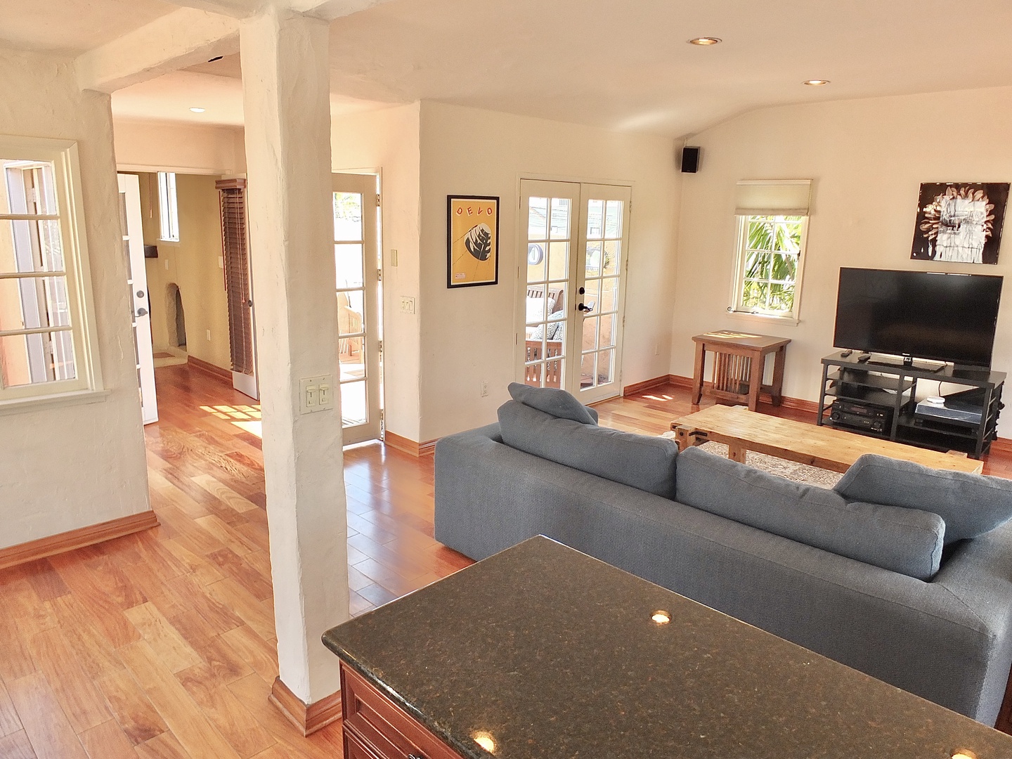 Head upstairs to the 2nd floor lounge area, boasting a separate kitchenette and space to relax
