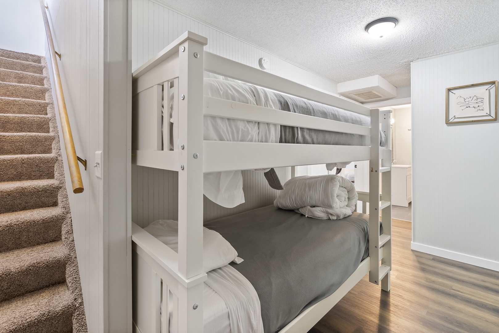Basement Bunk room with Twin/Twin Bunk Bed