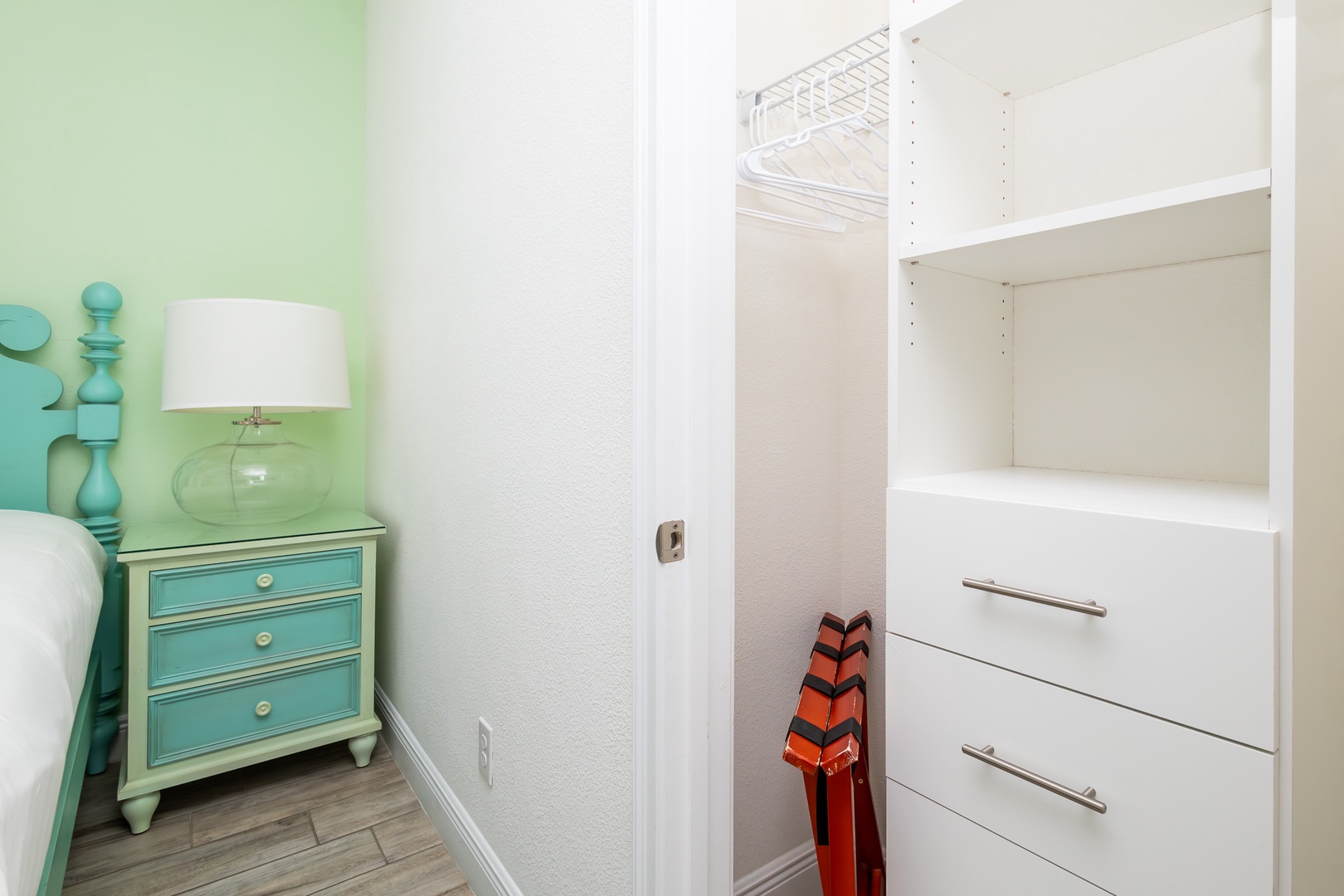 This 3rd floor king suite boasts a private ensuite bath with smart TV and small balcony