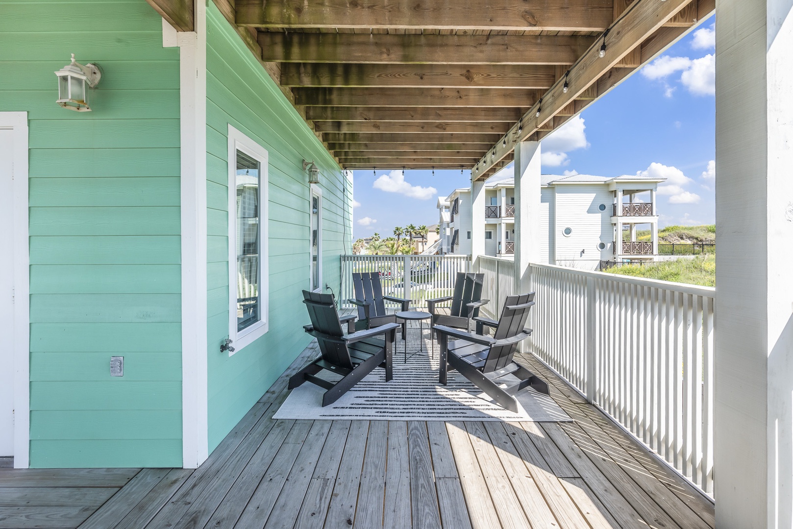 The 2nd Level Wraparound Deck is a perfect retreat, with space to lounge and play